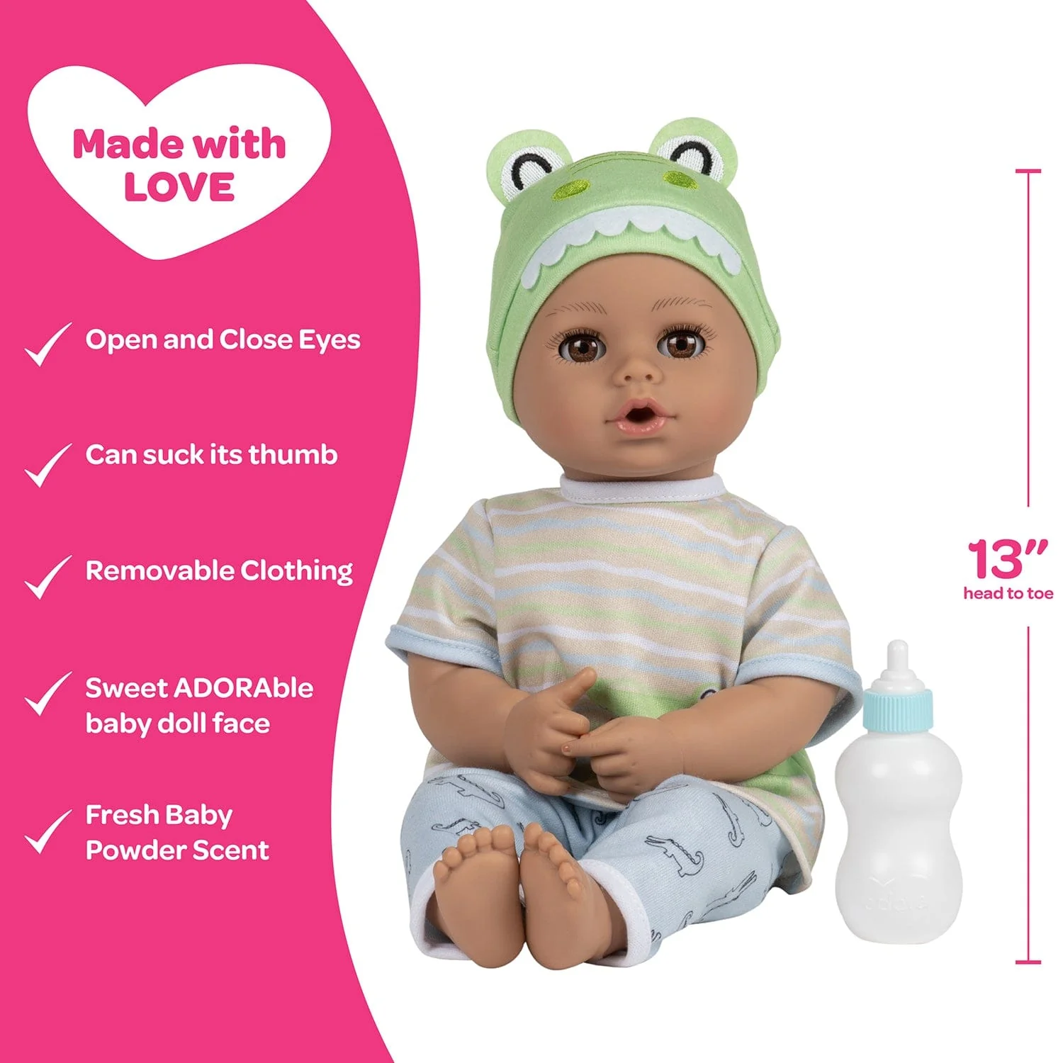 Adora PlayTime Later Alligator Baby Doll, Doll Clothes & Accessories Set - Image 4