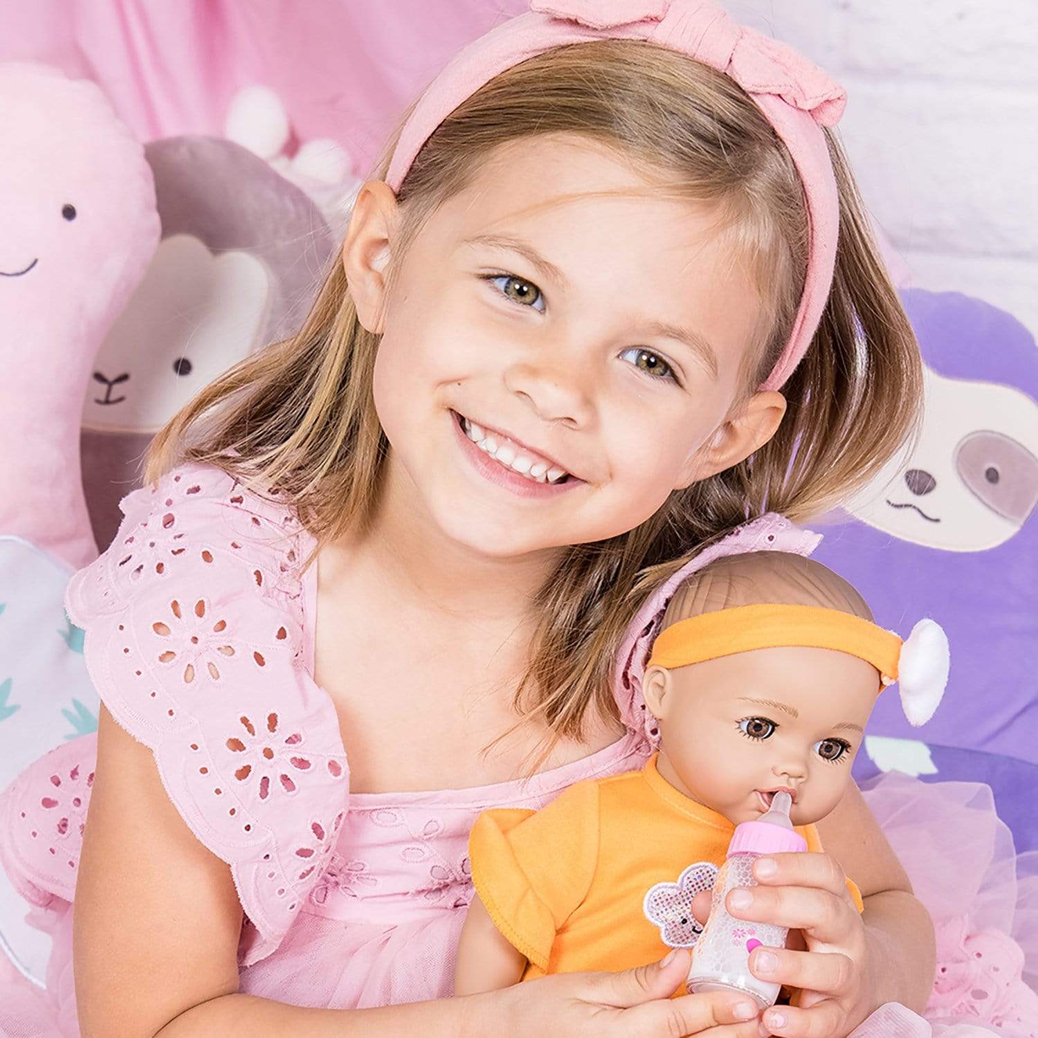 Adora NurtureTime Interactive Baby Doll, Clothes, & Accessories Set - Sweet Orange - Image 2