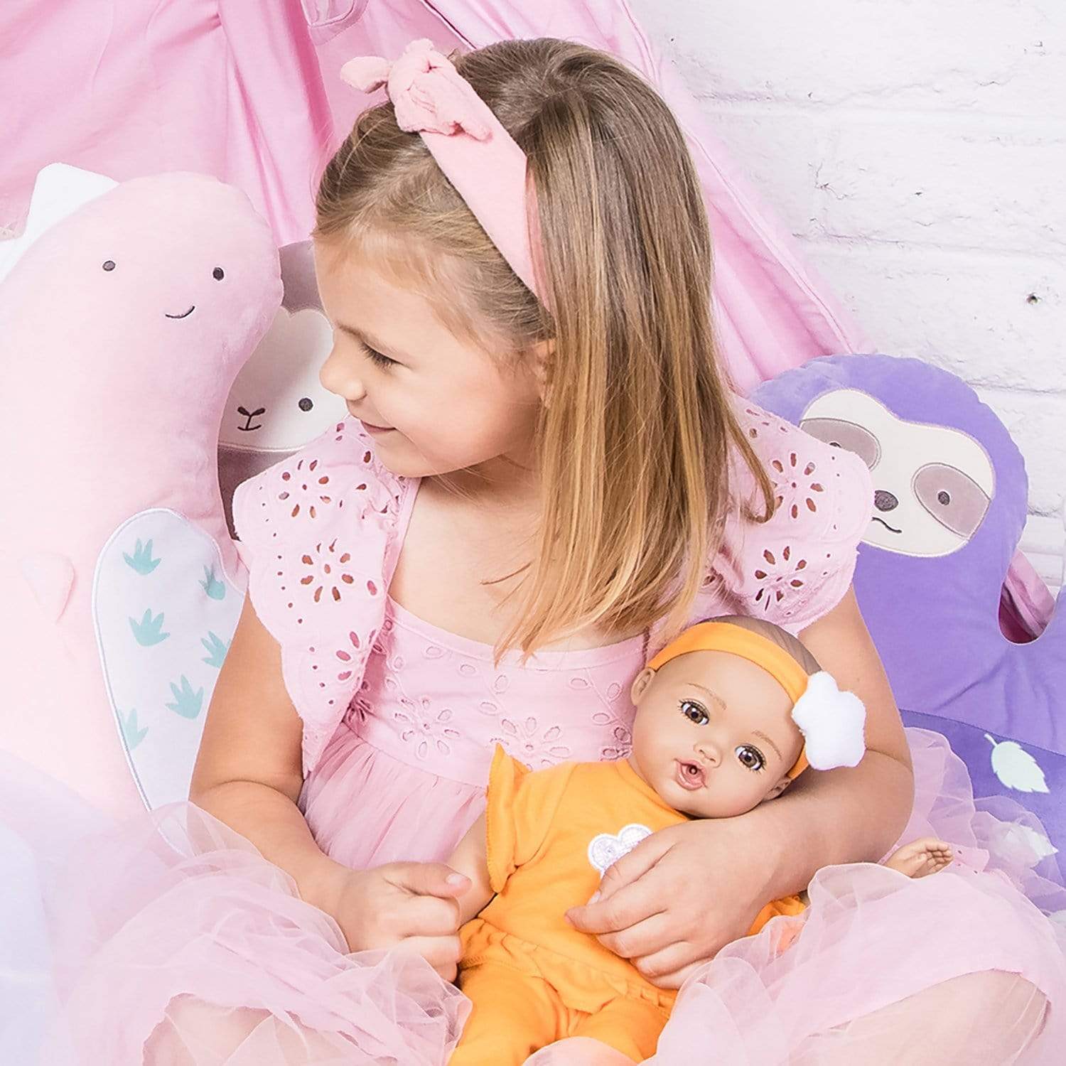 Adora NurtureTime Interactive Baby Doll, Clothes, & Accessories Set - Sweet Orange - Image 8