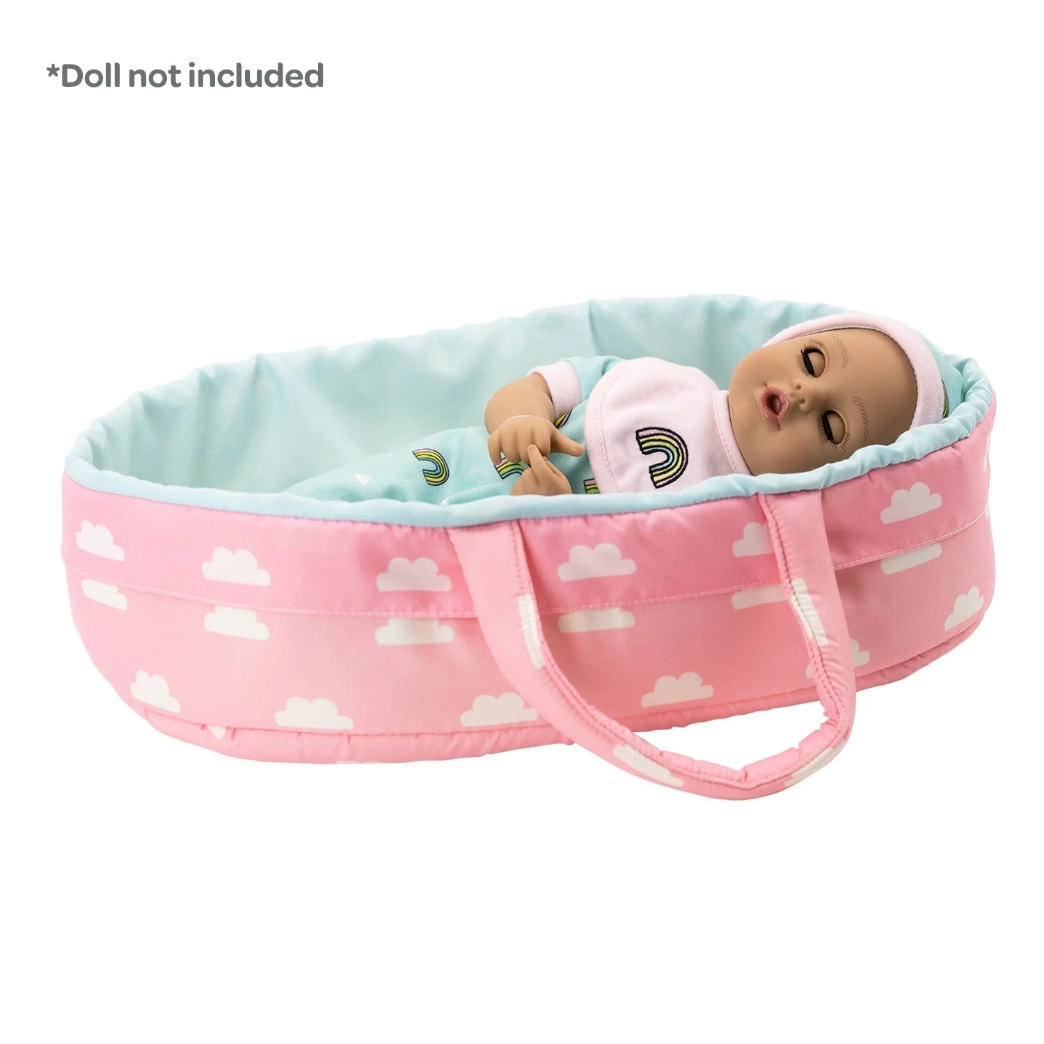 PlayTime Nurturing Essentials for 13 inch Babies -7 Piece Gift Set in Rainbow print - Image 10