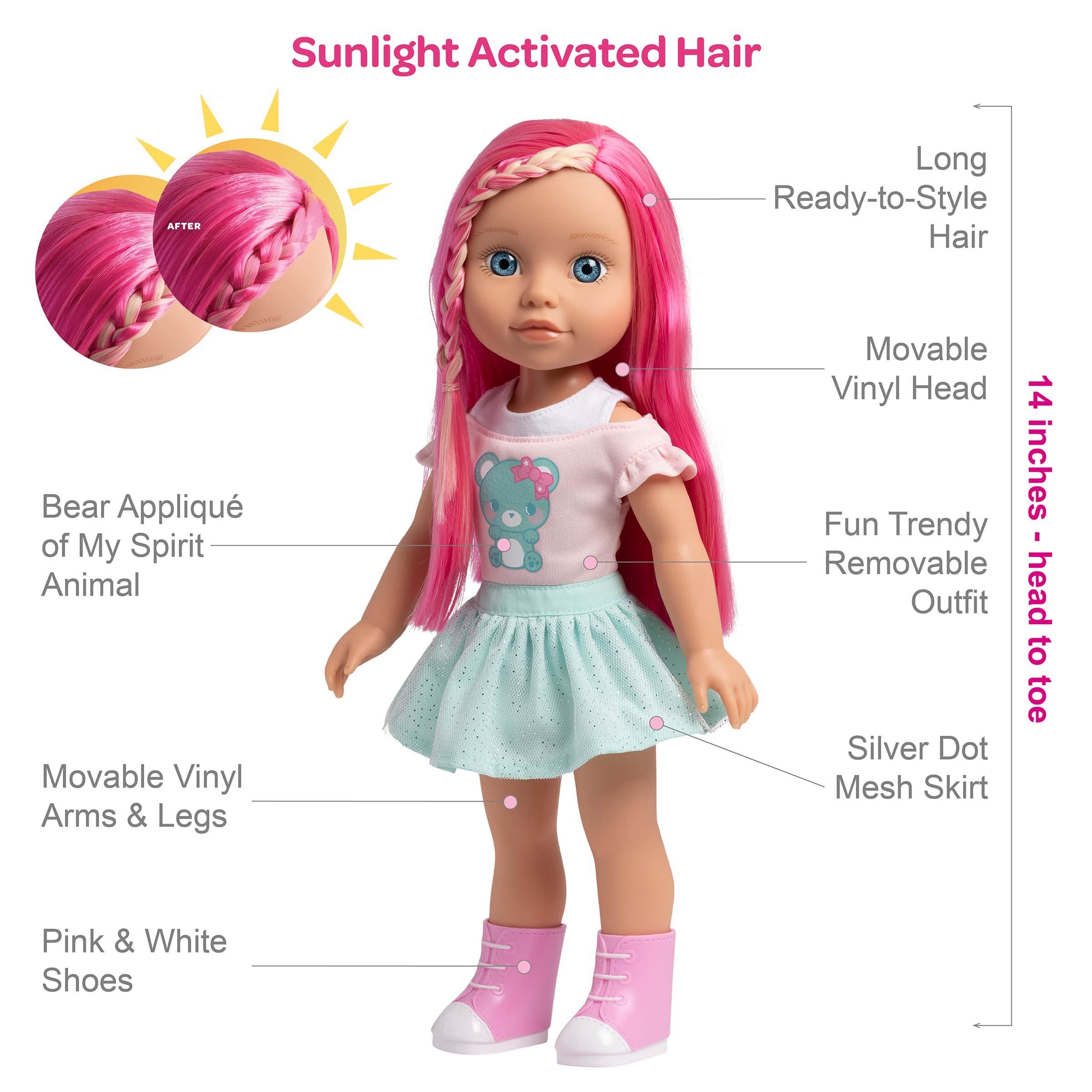 Adora Be Bright Honey Doll with Color-Changing Hair - Image 5