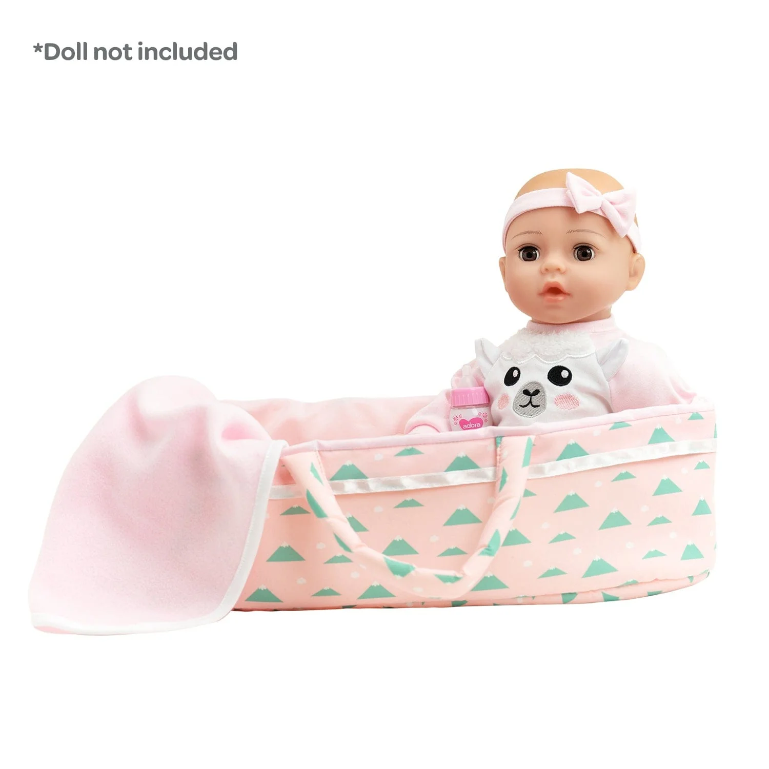 Adoption Nurturing Essentials for 16 inch Babies - 7 Piece Gift Set in Llama print - Image 7