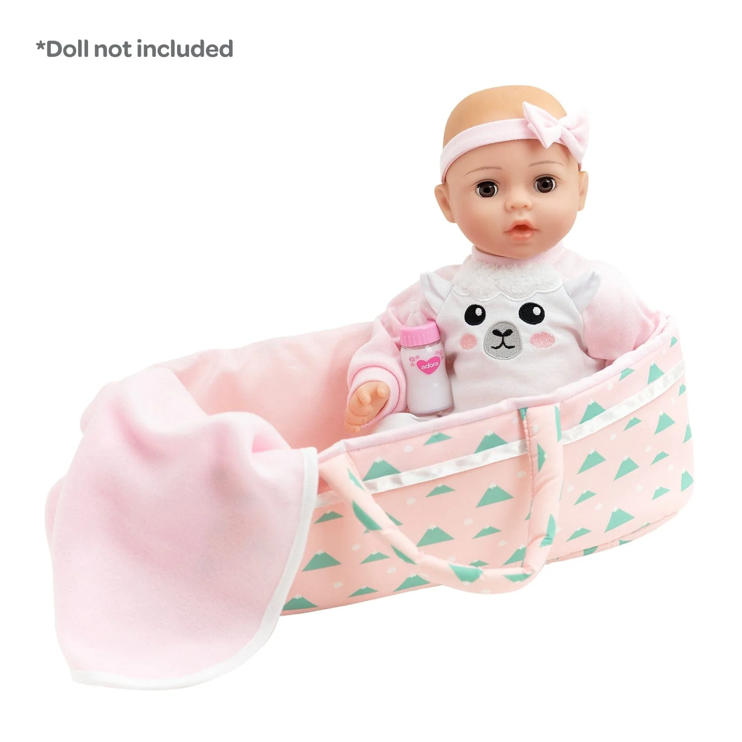Adoption Nurturing Essentials for 16 inch Babies - 7 Piece Gift Set in Llama print - Image 8