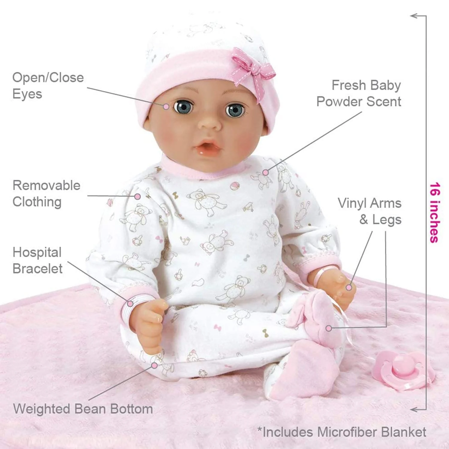 Adora Adoption Baby Hope Doll Bundle (no diaper) - Image 4