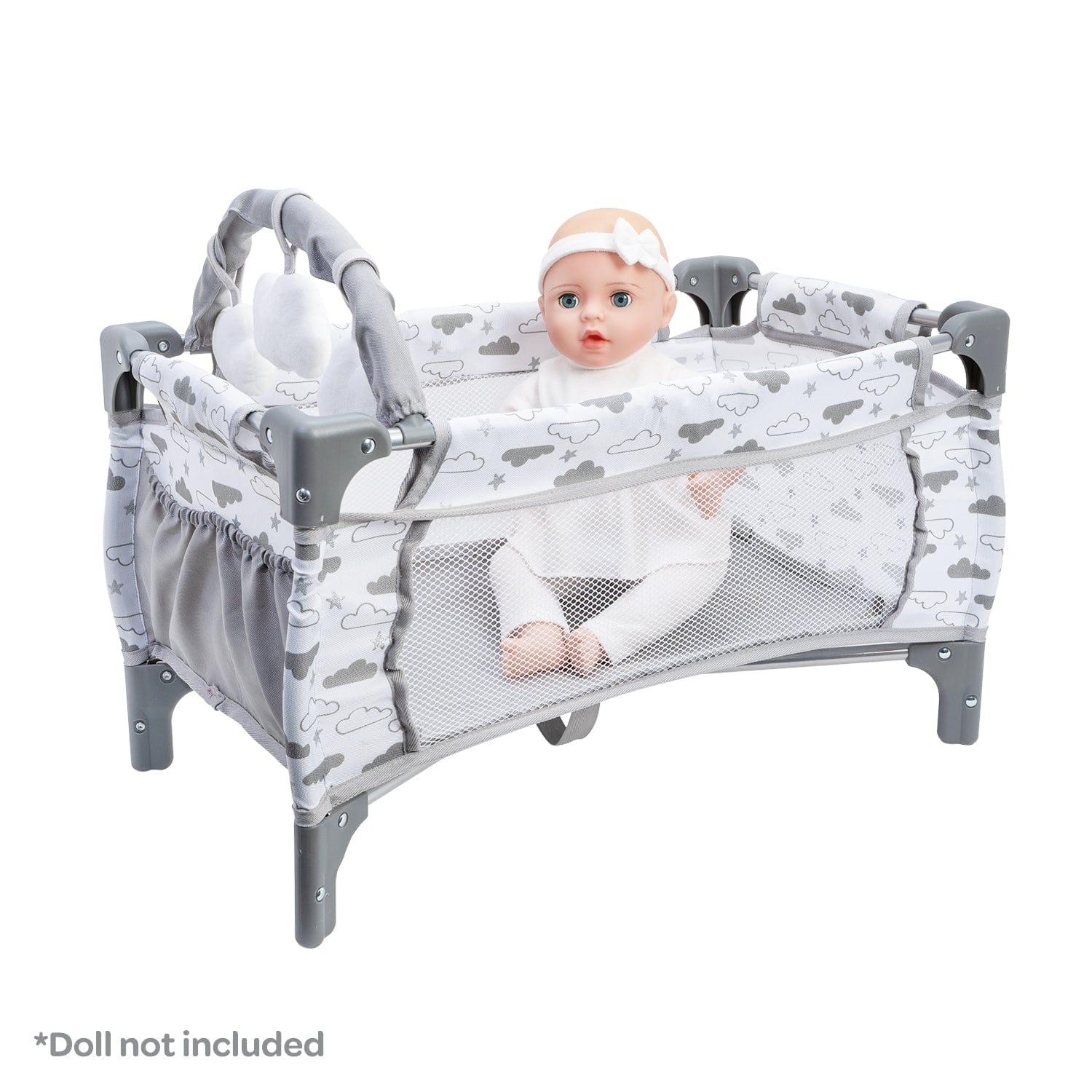 Adora Deluxe Baby Doll Pack-N-Play & Changing Table Set - Twinkle Stars - Image 6