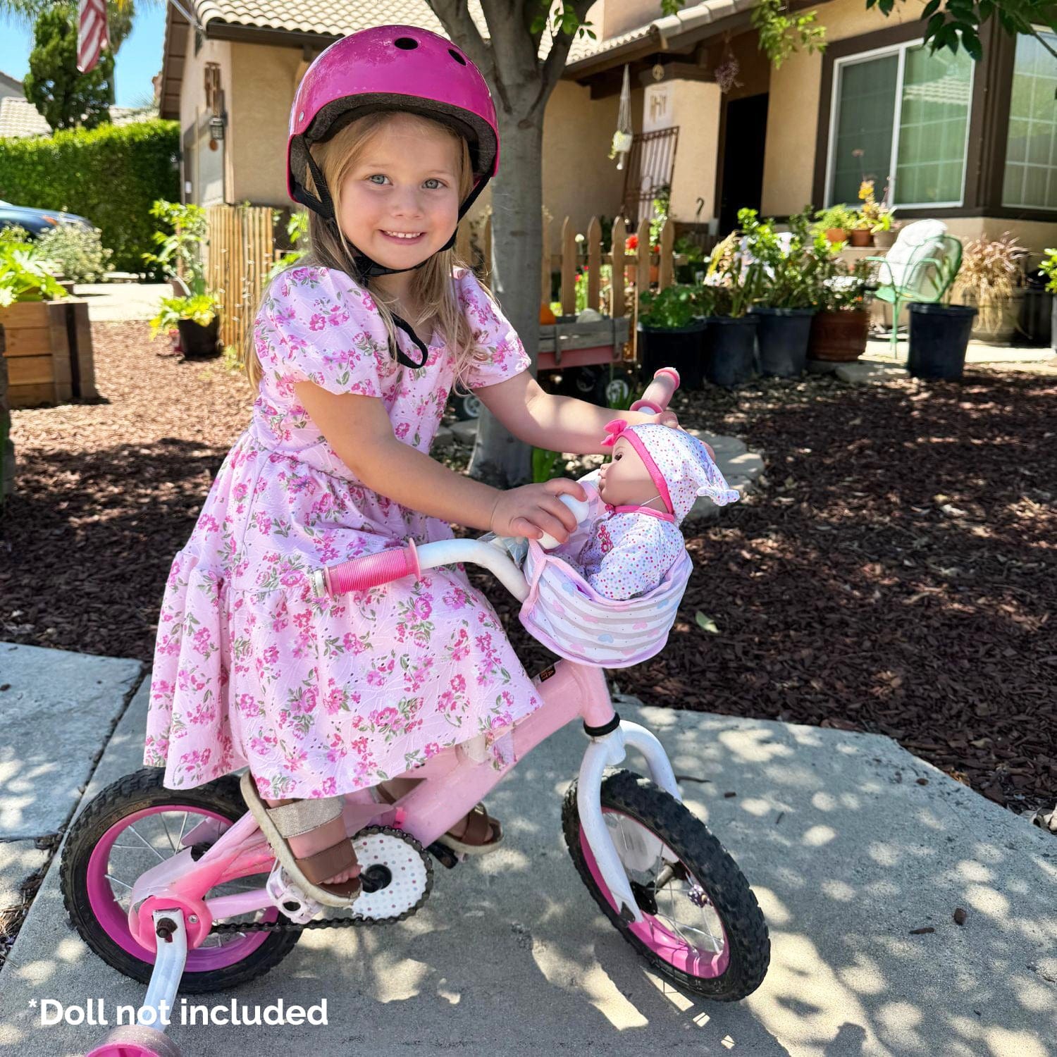 Adora Bicycle Doll Carrier - Classic Pastel Pink - Image 3