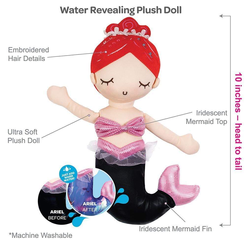 Adora Mermaid Magic Doll Plush with Color-Changing Tail - Ariel - Image 4