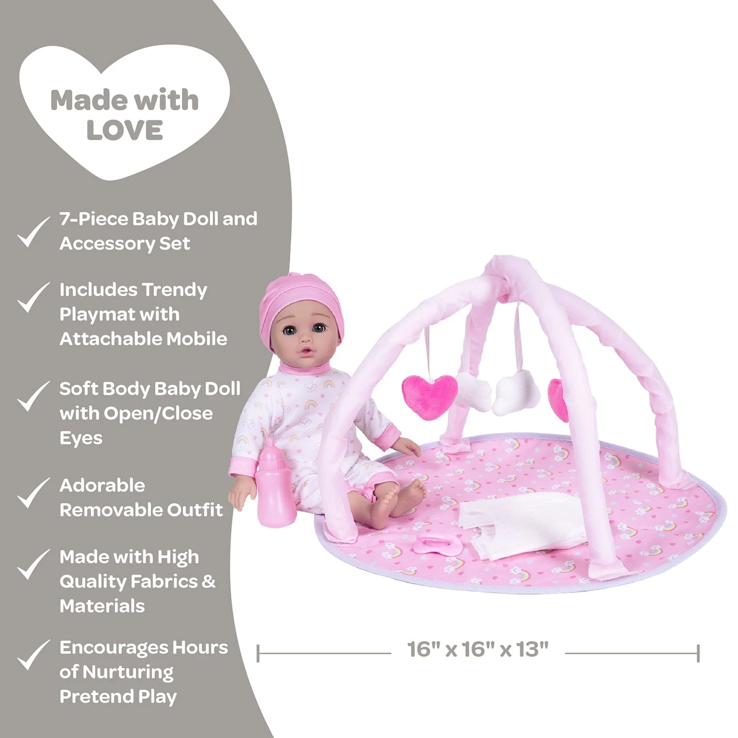 Adora Over the Rainbow Baby Doll, Play Mat & Accessories Set - Image 4