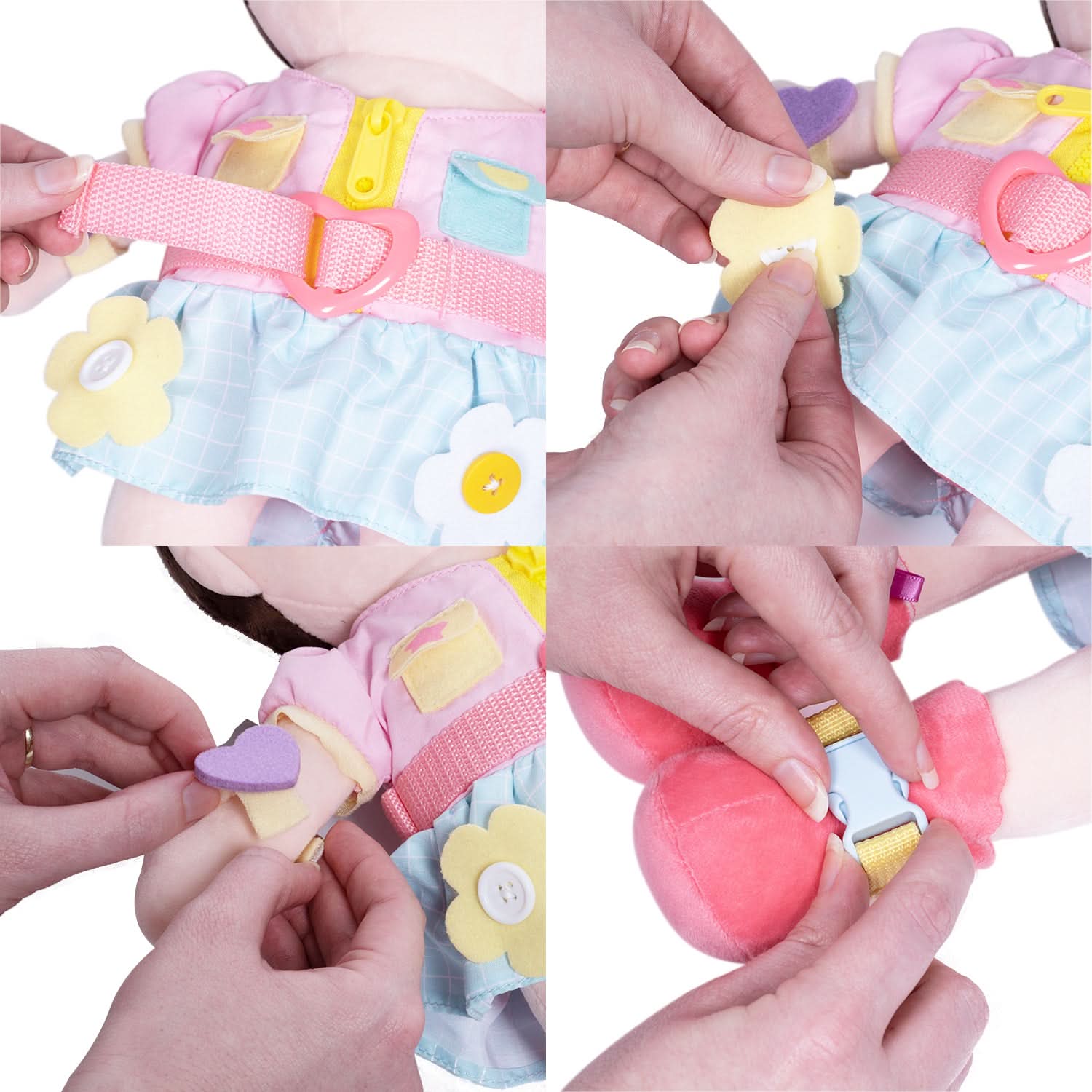 Adora Plush Montessori Toy Doll - Buckle N' Learn Mia - Image 13