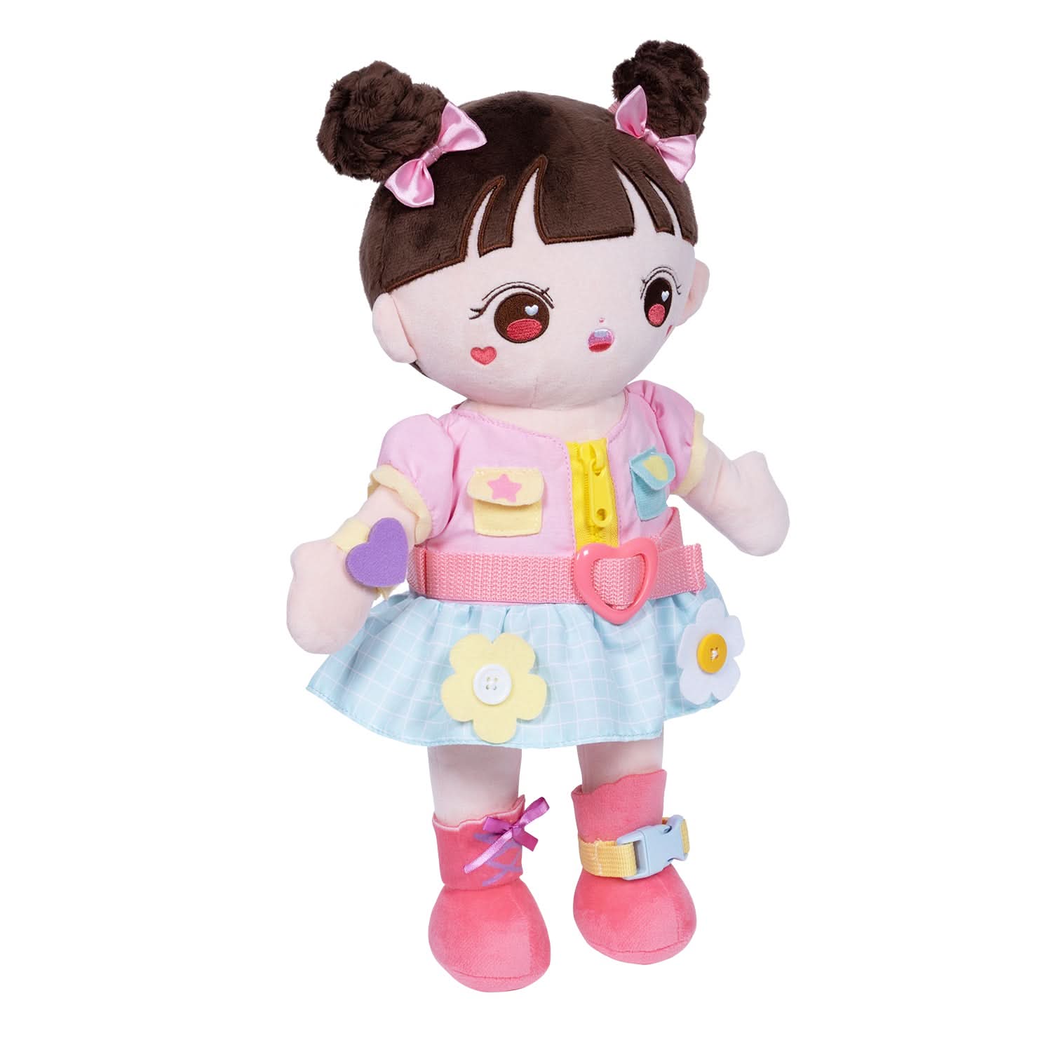 Adora Plush Montessori Toy Doll - Buckle N' Learn Mia - Image 7