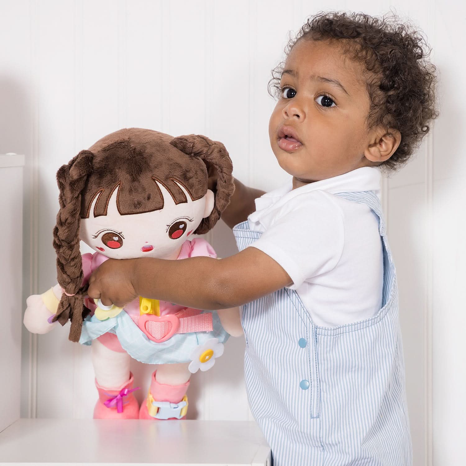 Adora Plush Montessori Toy Doll - Buckle N' Learn Mia - Image 8