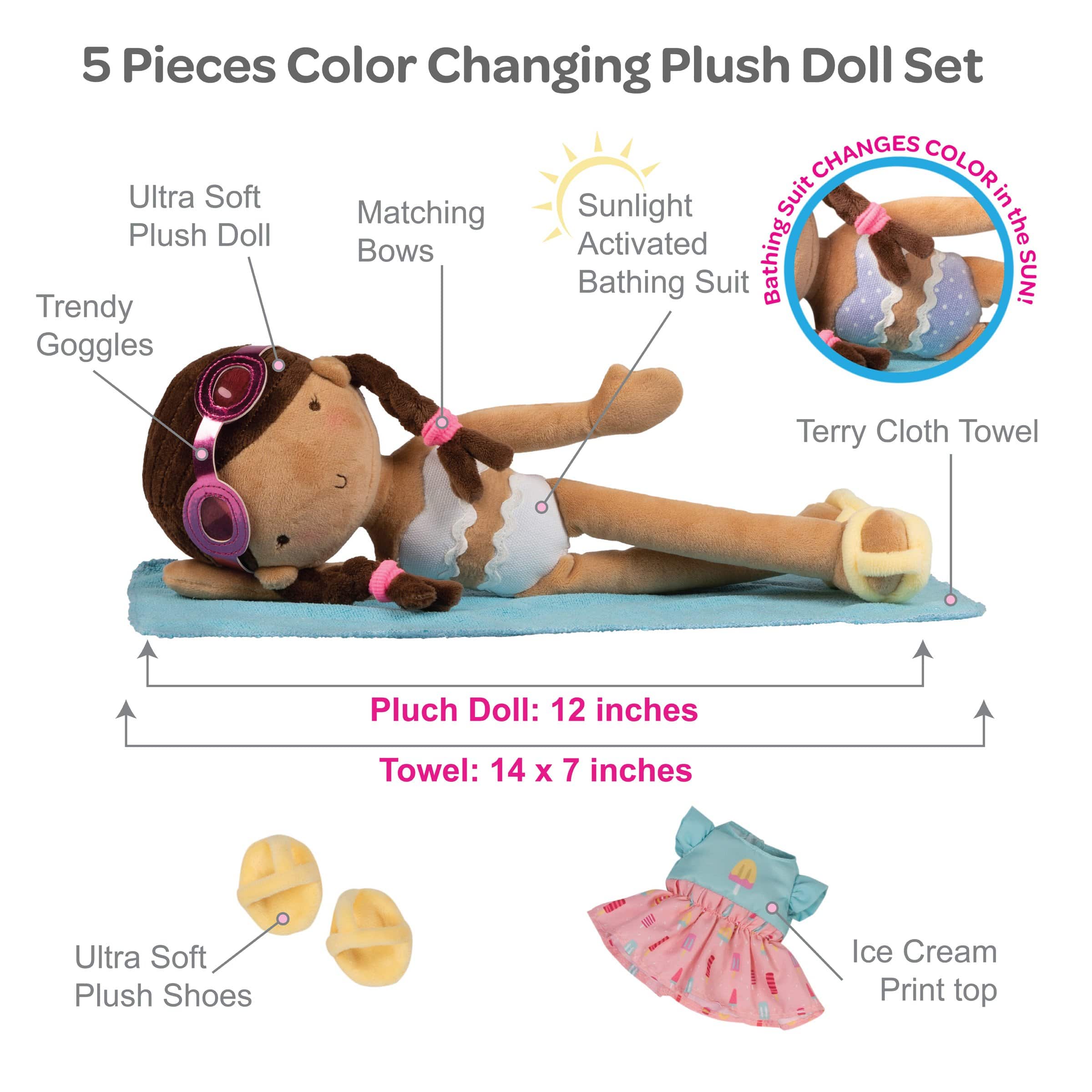 Adora Sunshine Friends Color-Changing Plush Doll & Doll Clothes Set - Daisy - Image 5