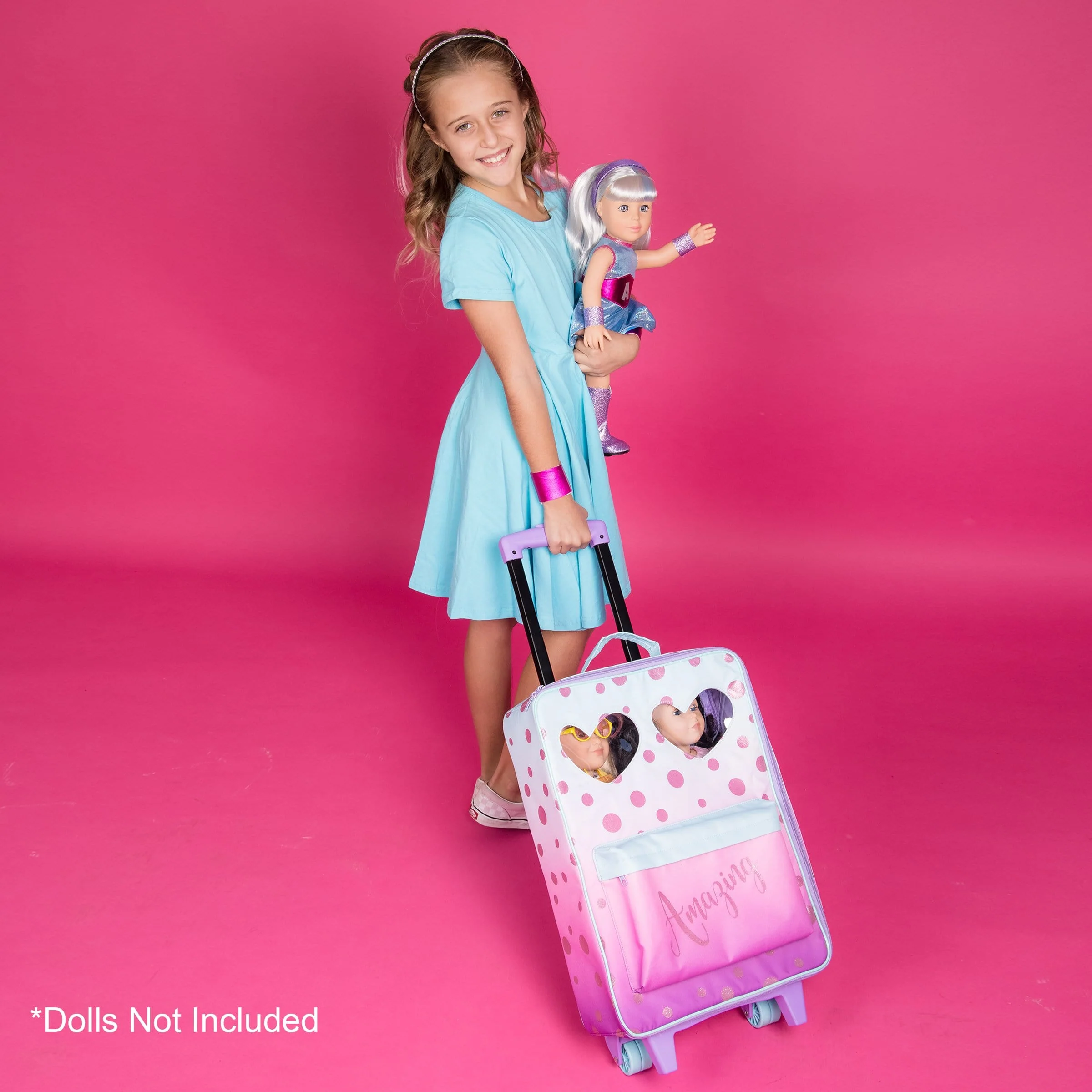 Amazing Girls 18 inch Doll Accessories Double Rolling Bag (Amazon Exclusive) - Image 5