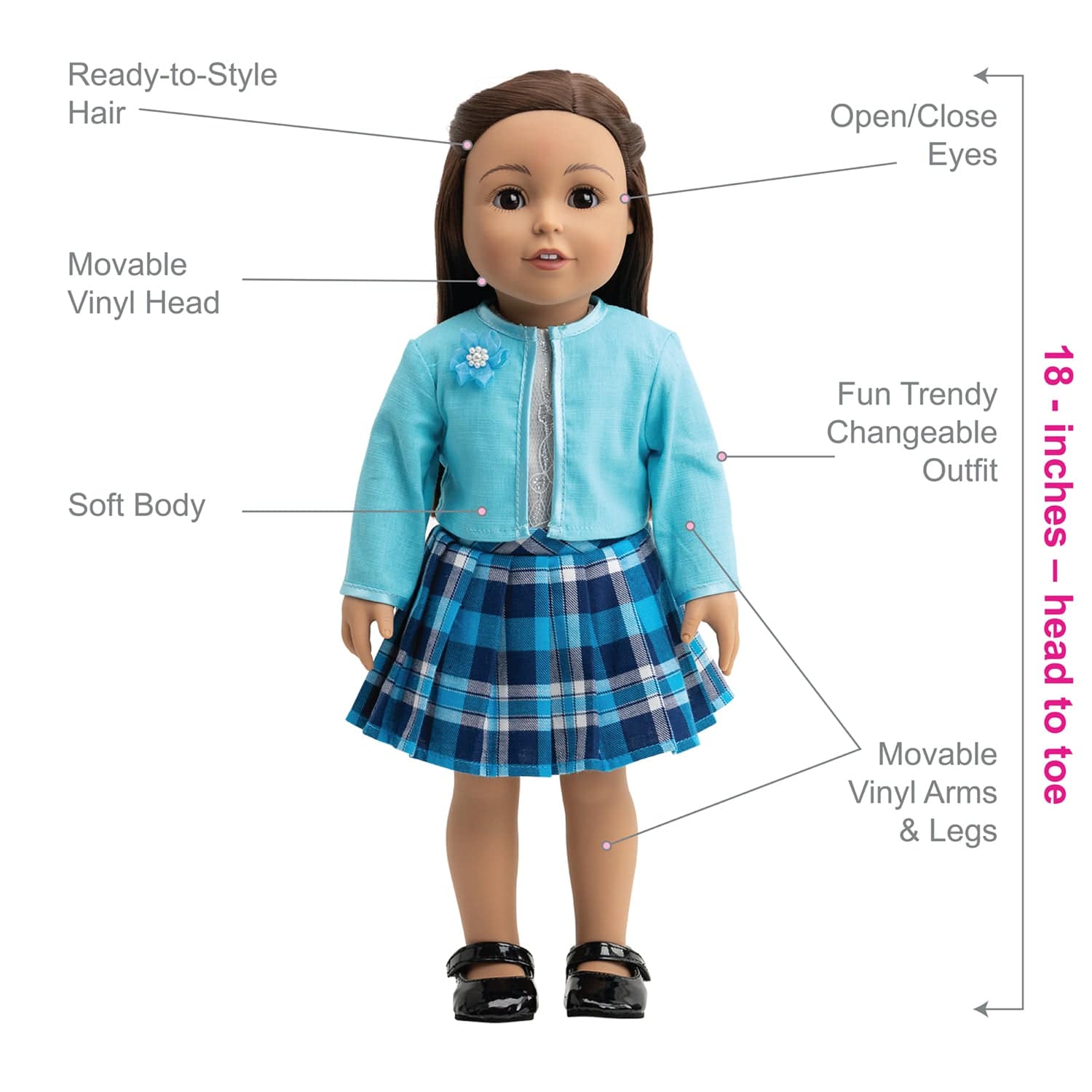 Amazing Girls 18 inch Doll Alexa - Image 4