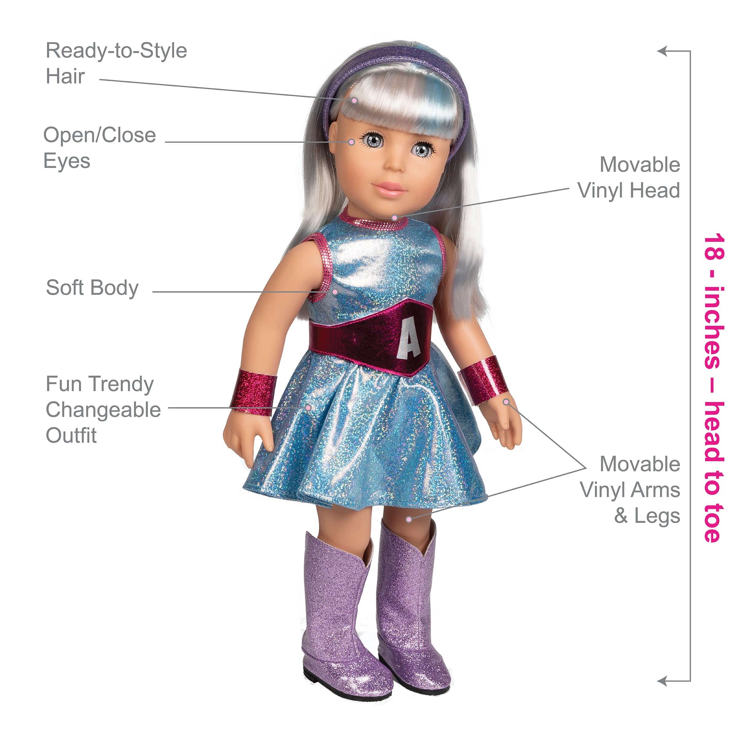 Amazing Girls 18 inch Doll Aurora (Amazon Exclusive) - Image 3
