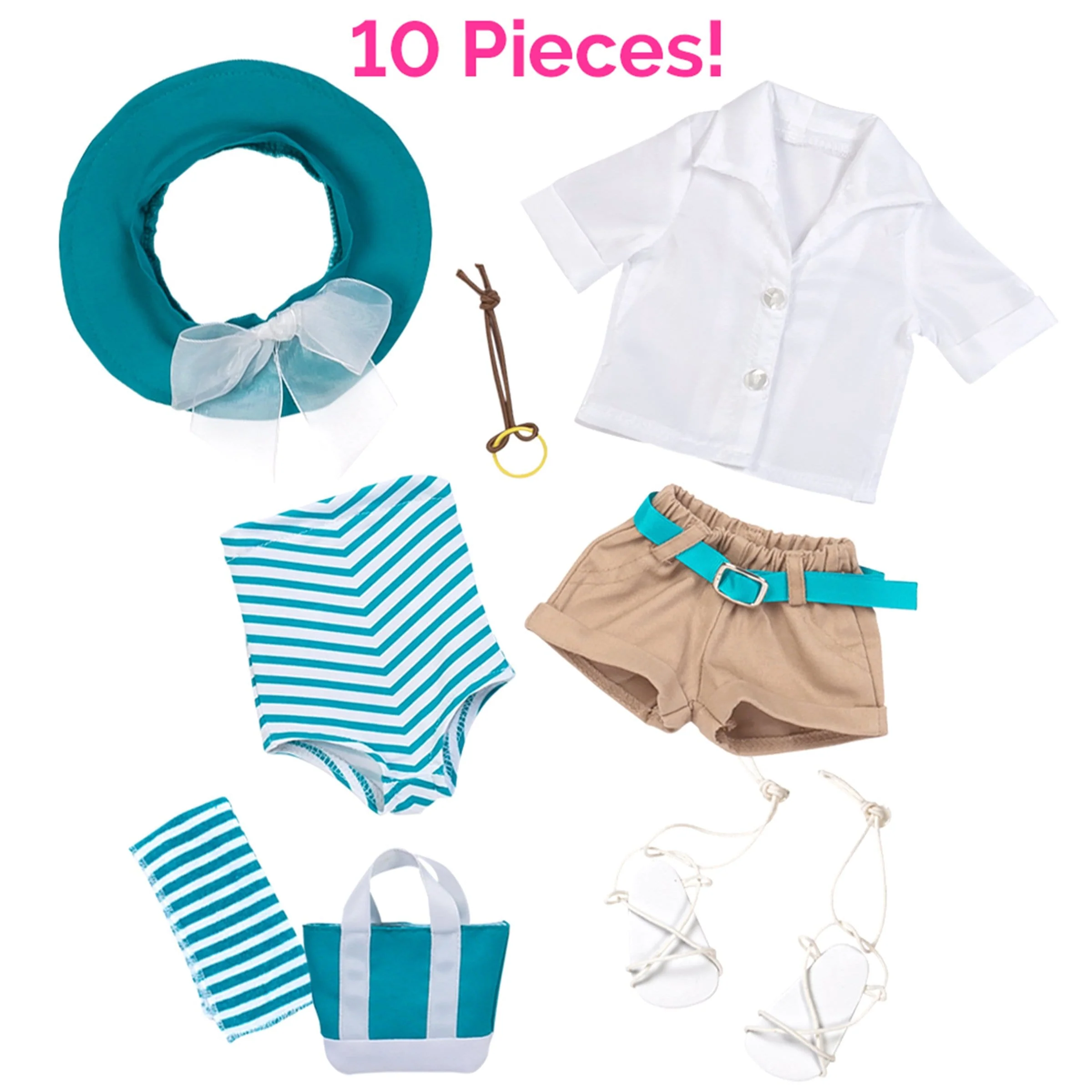 Amazing Girls 18 inch Doll Clothes - Summer Swim Outfit (Amazon Exclusive) - Image 3