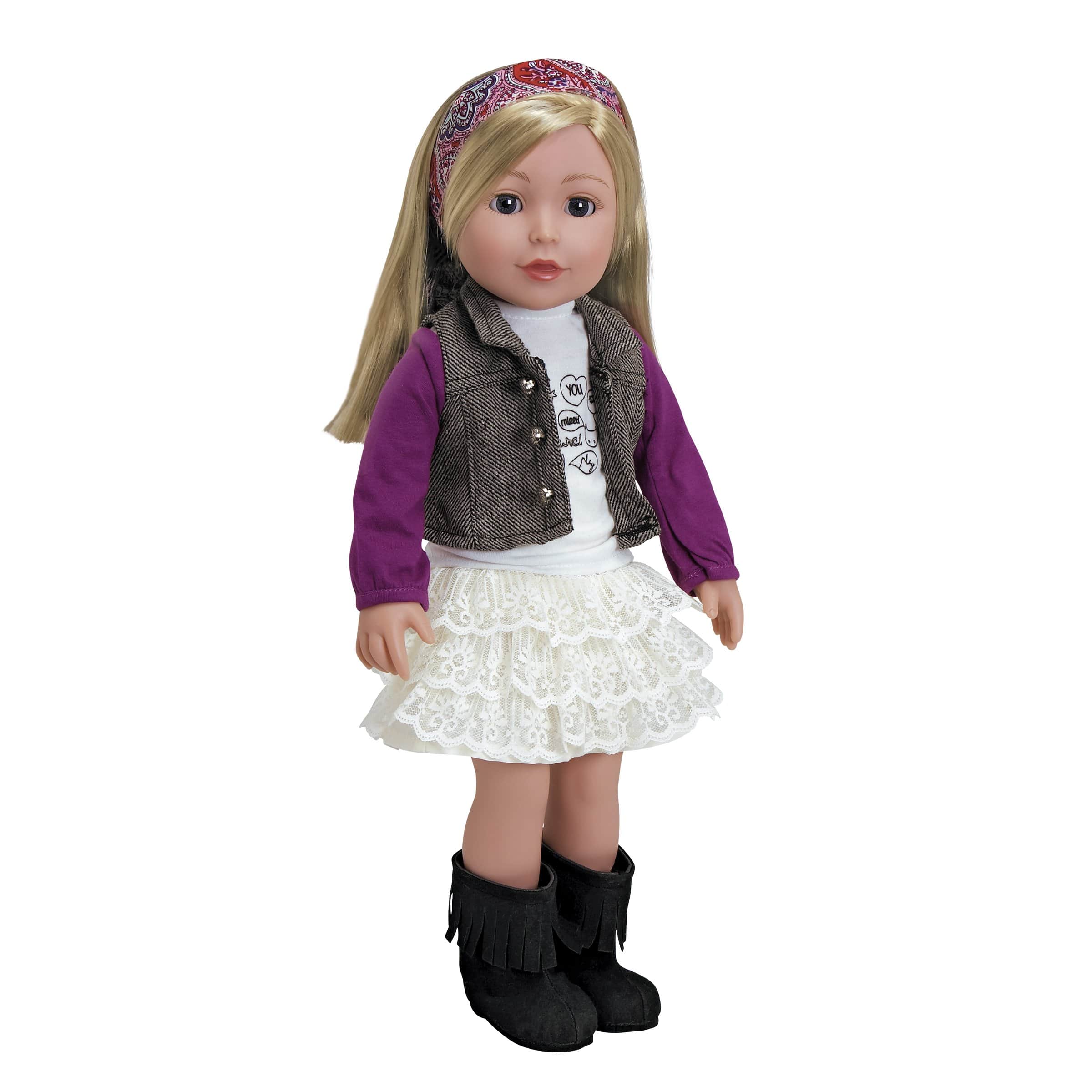 Amazing Girls 18 inch Doll Clothes - Trendy Twill & Lace Fashion (Amazon Exclusive) - Image 3