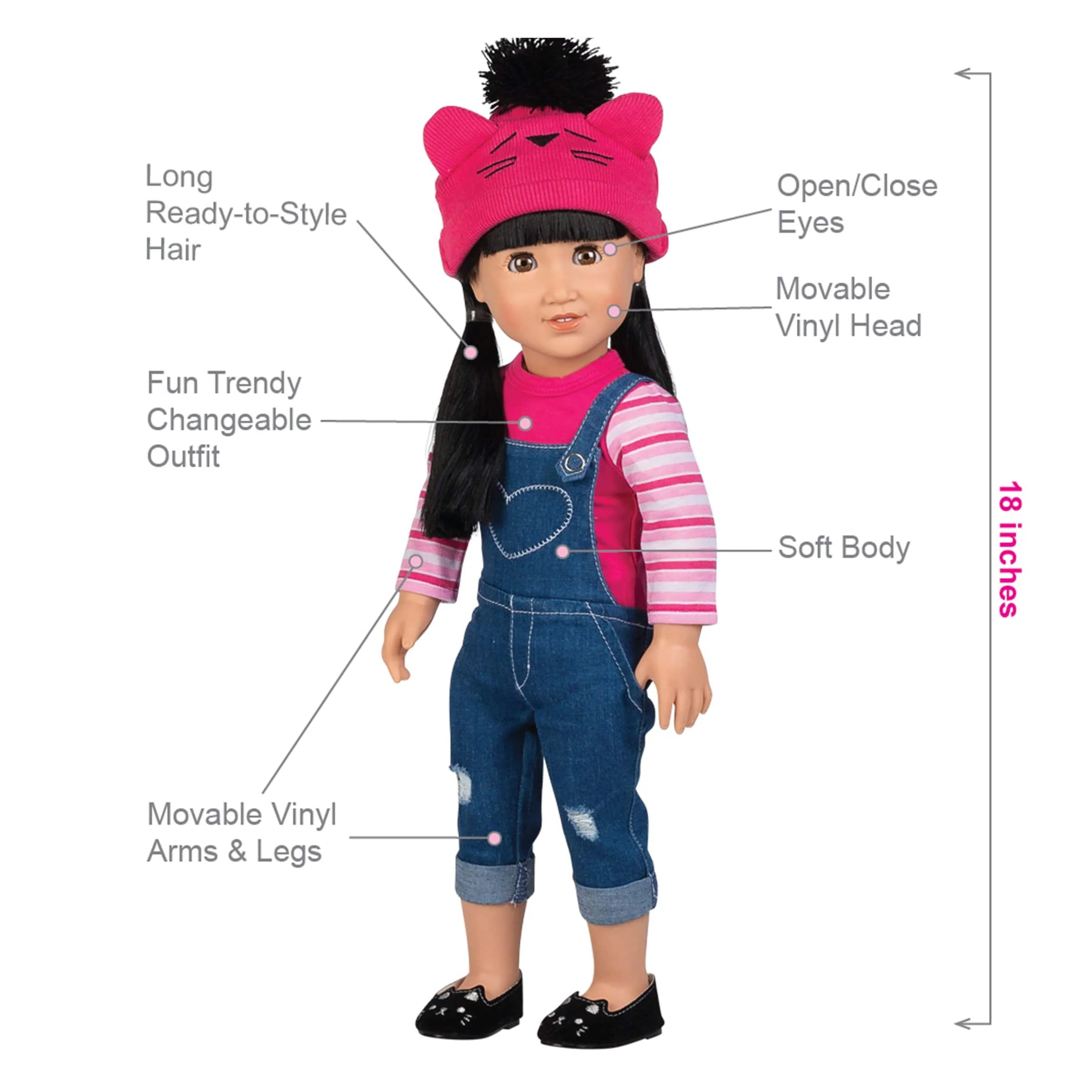 Amazing Girls 18 inch Doll Cool Cat Zoe (Amazon Exclusive) - Image 3