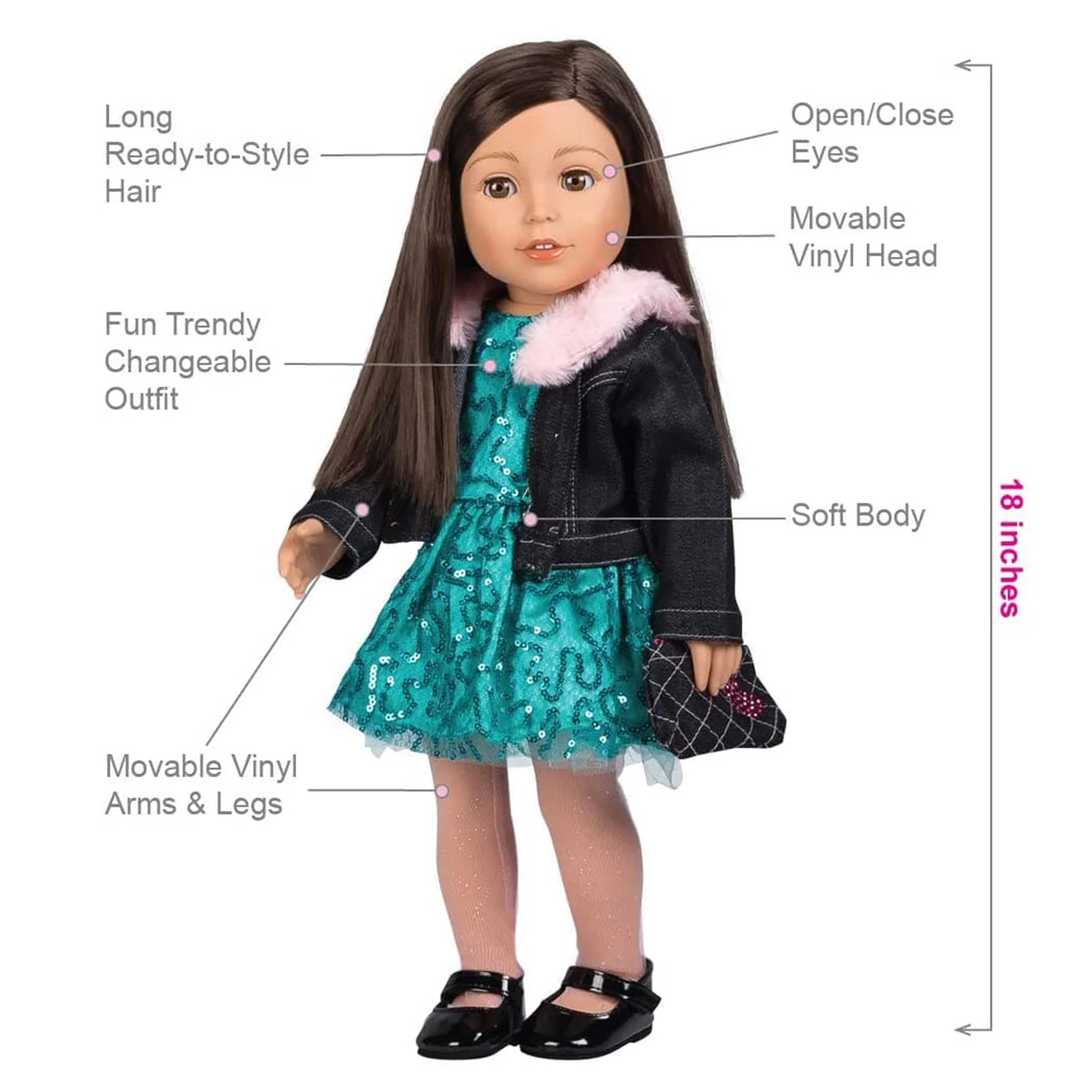 Amazing Girls 18 inch Doll Emma Sparkles (Amazon Exclusive) - Image 3