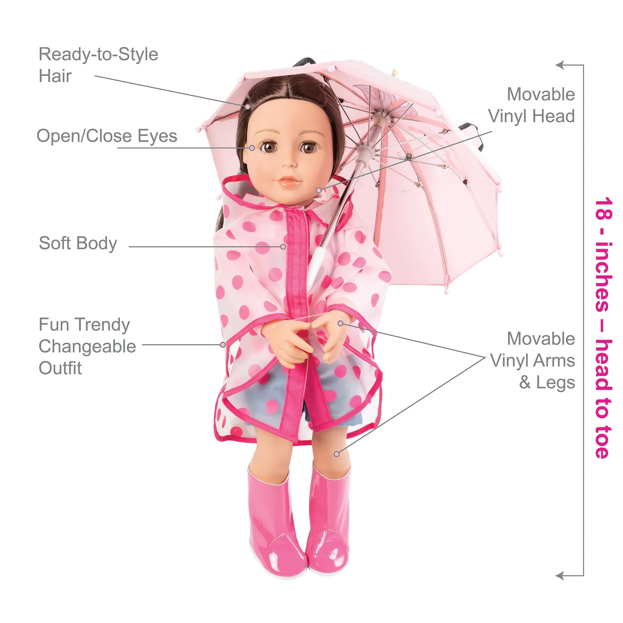 Amazing Girls 18 inch Doll Emma Sprinkles (Amazon Exclusive) - Image 3