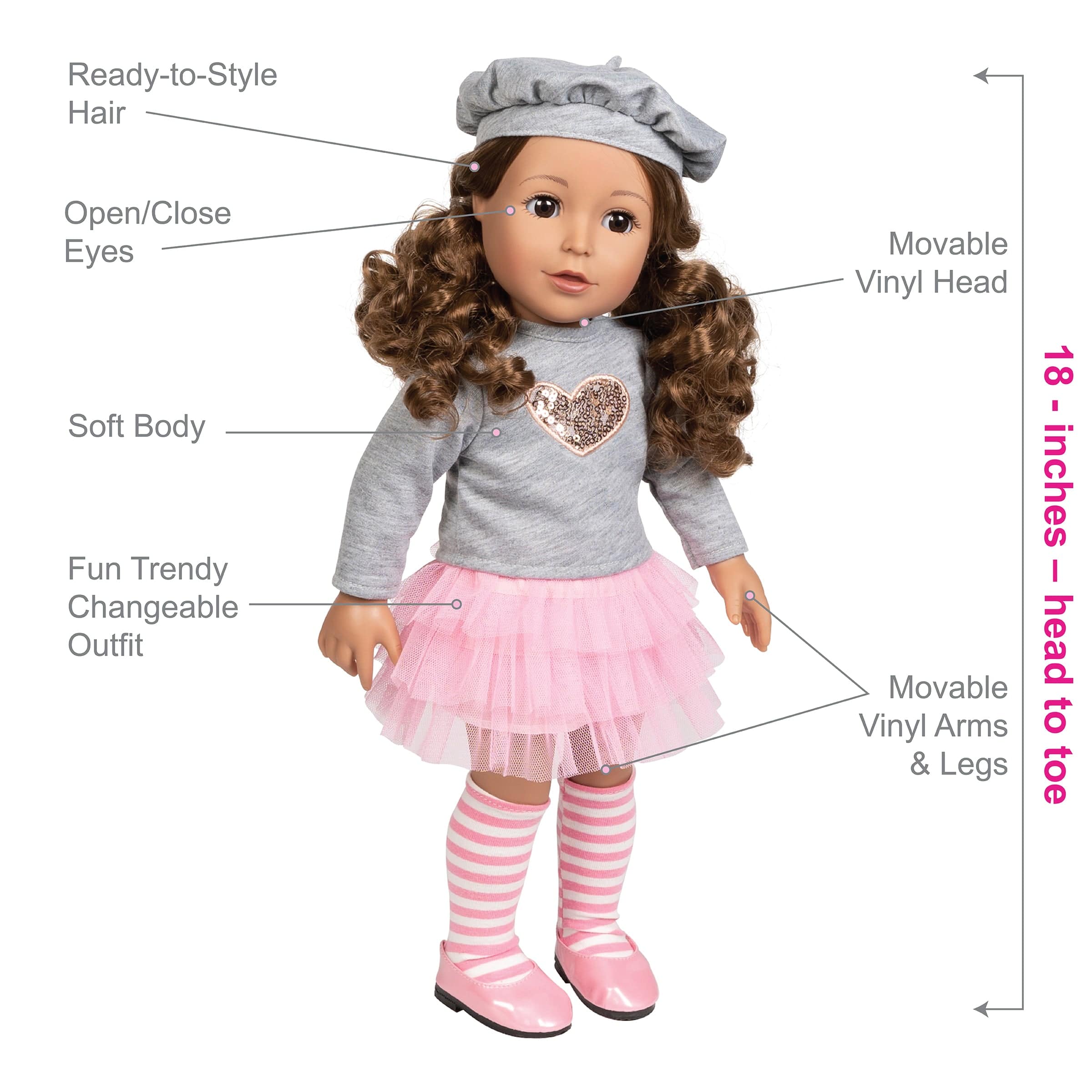 Amazing Girls 18 inch Doll Jacqueline - Image 3