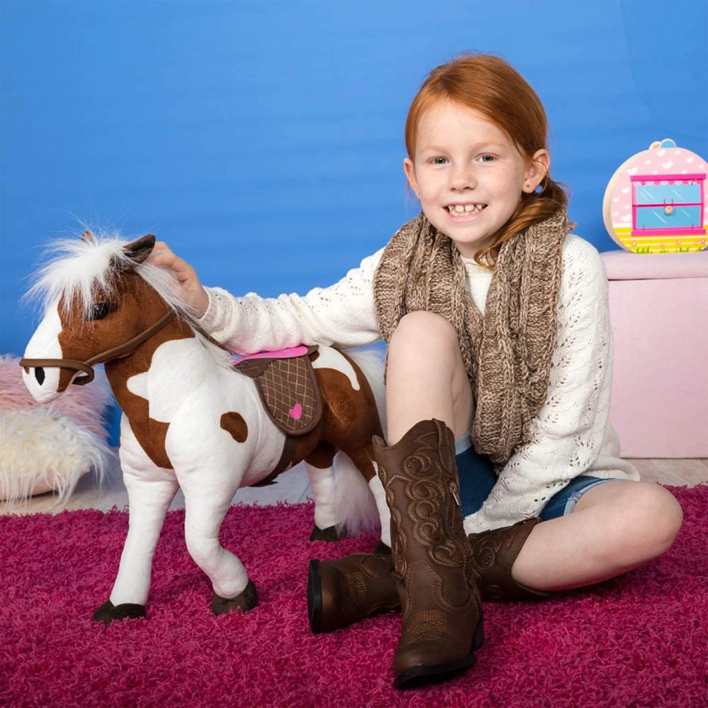 Amazing Girls 18 Inch Doll Pets Horse Plush with a Neigh Sound Effect [Amazon Exclusive] - Image 2