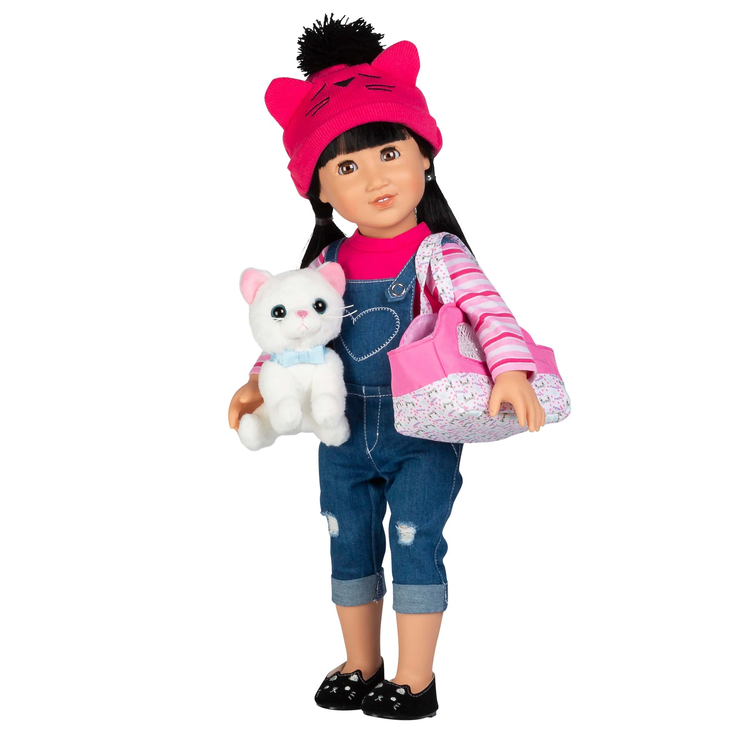 Amazing Girls 18 Inch Doll Pets Luna the White Kitty (Amazon Exclusive) - Image 4