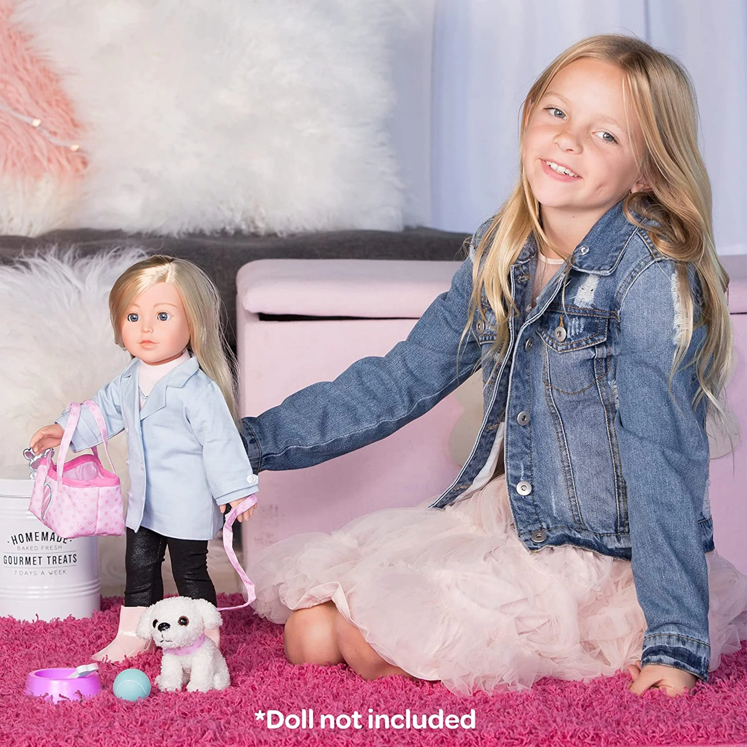Amazing Girls 18 Inch Doll Pets Pixie the White Poodle (Amazon Exclusive) - Image 2