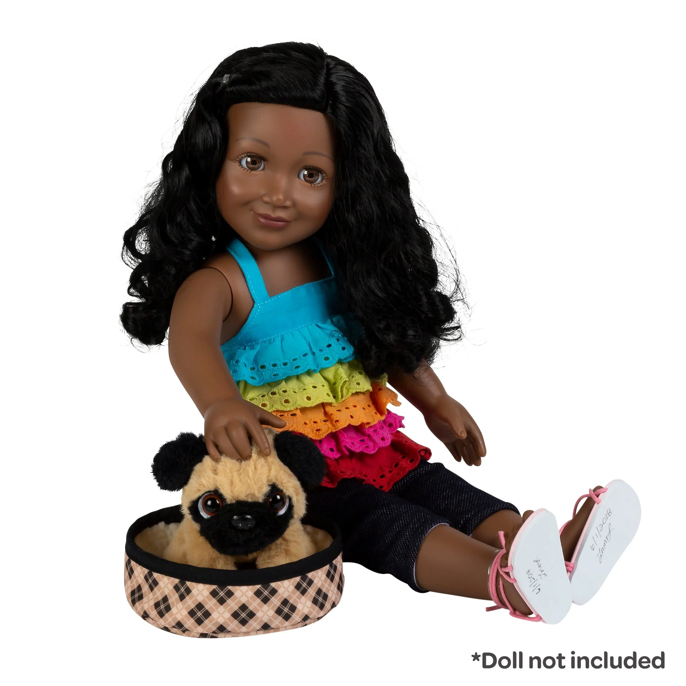 Amazing Girls 18 Inch Doll Pets Preston the Brown Pug (Amazon Exclusive) - Image 5