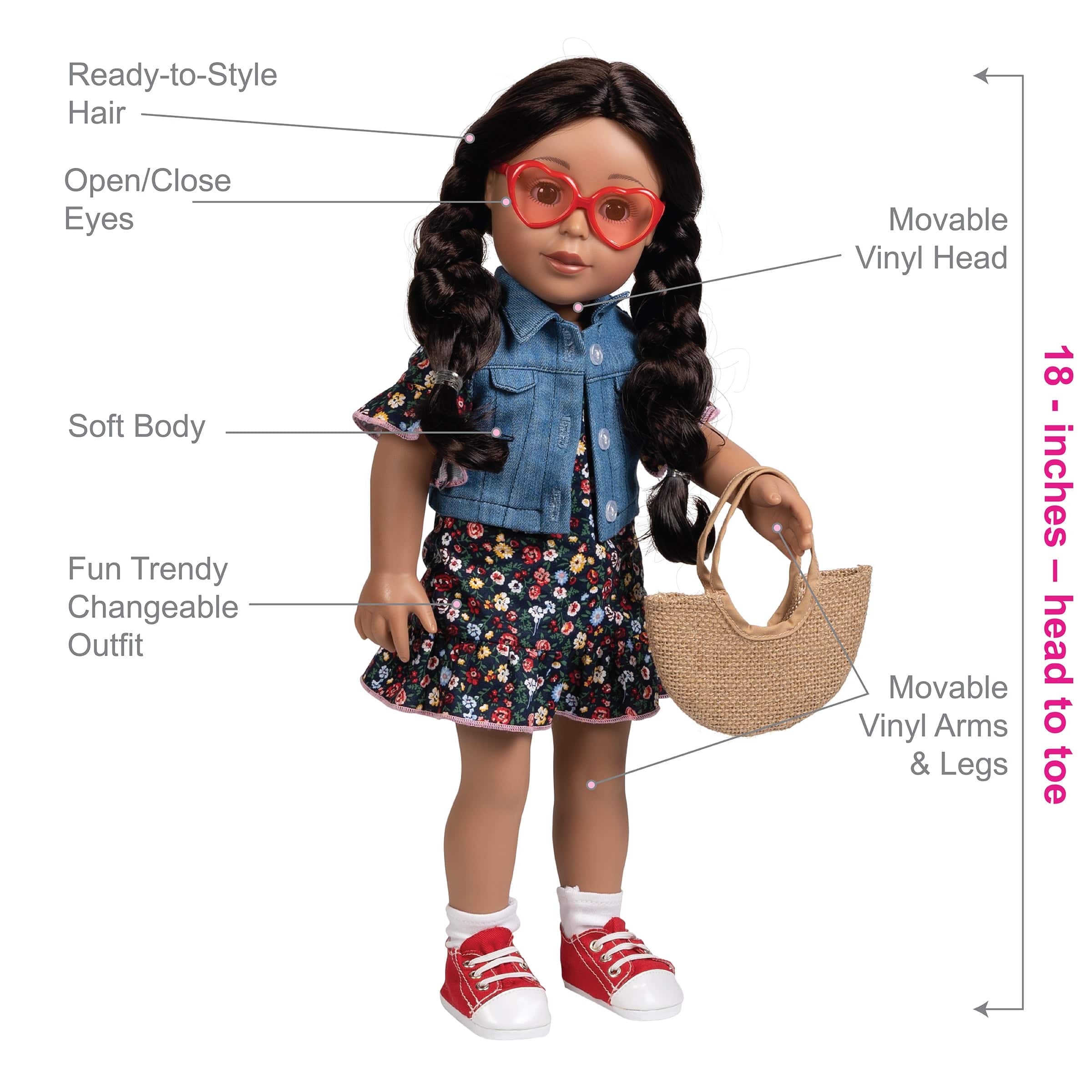 Amazing Girls 18 inch Doll Sienna - Image 3