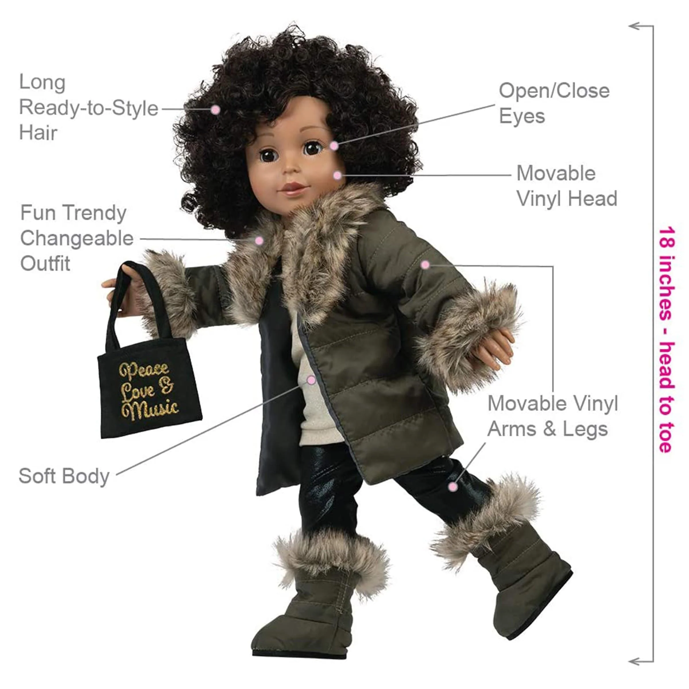 Amazing Girls 18 inch Doll Sienna (Amazon Exclusive) - Image 3