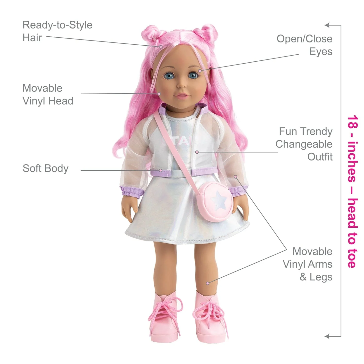Amazing Girls 18 inch Doll Star - Image 4