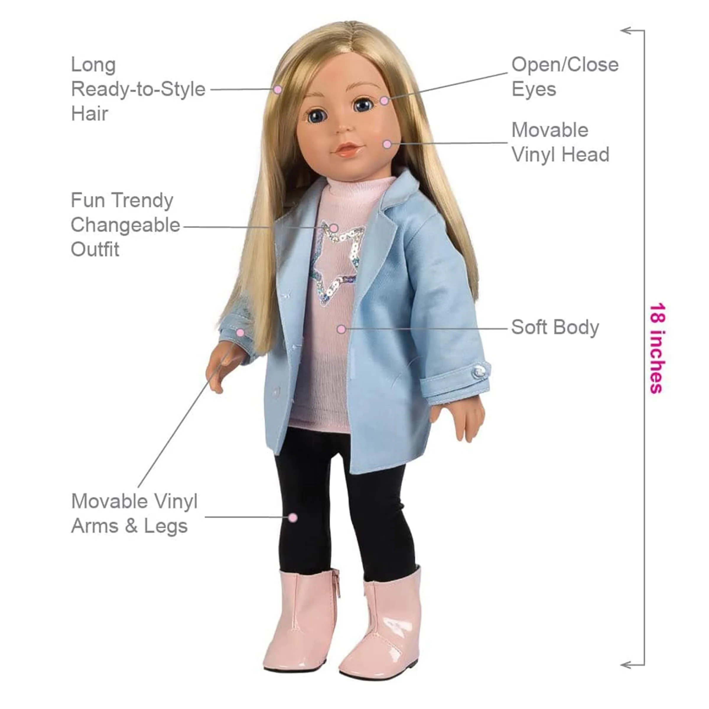 Amazing Girls 18 inch Doll Starlet Harper (Amazon Exclusive) - Image 3