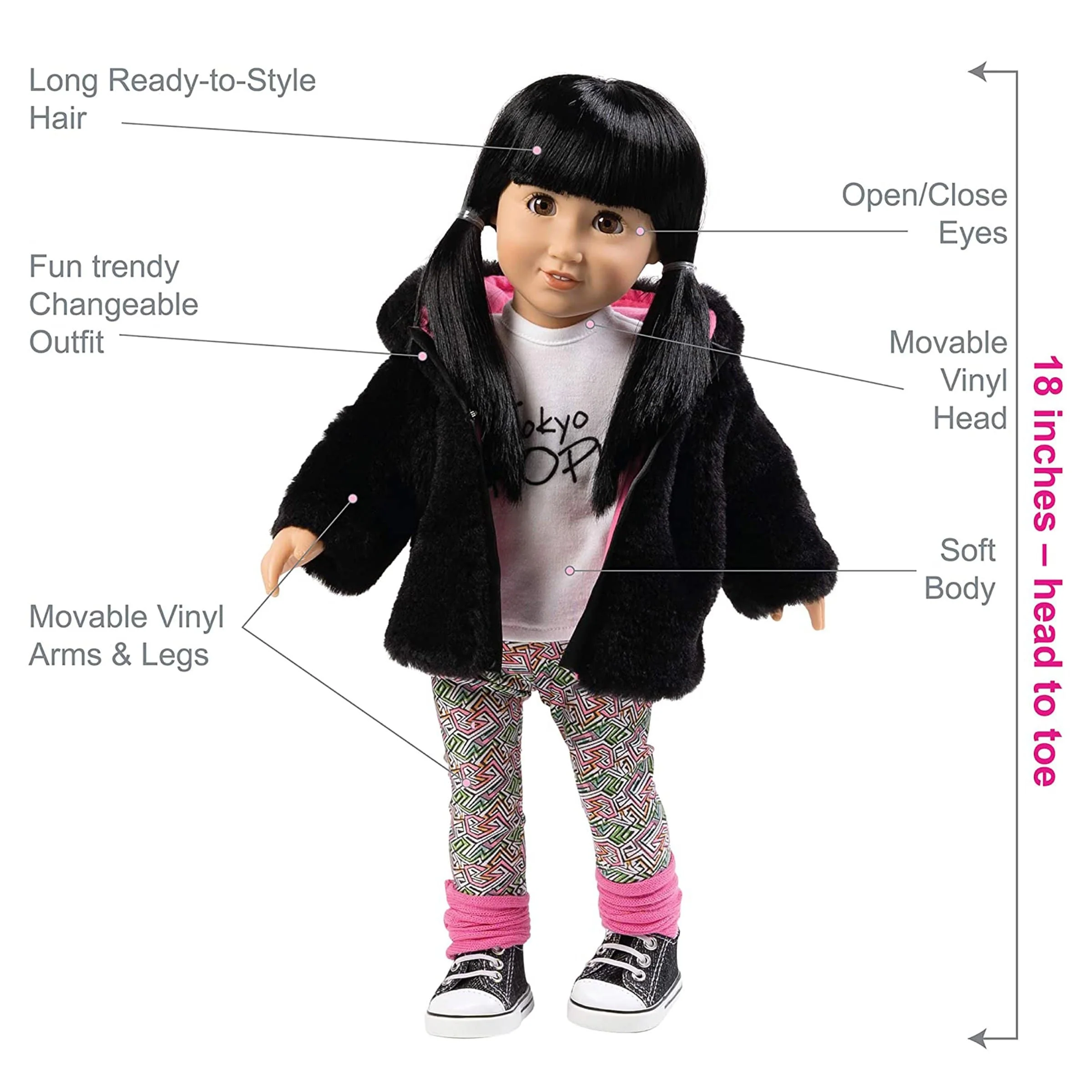 Amazing Girls 18 inch Doll Zoe (Amazon Exclusive) - Image 3