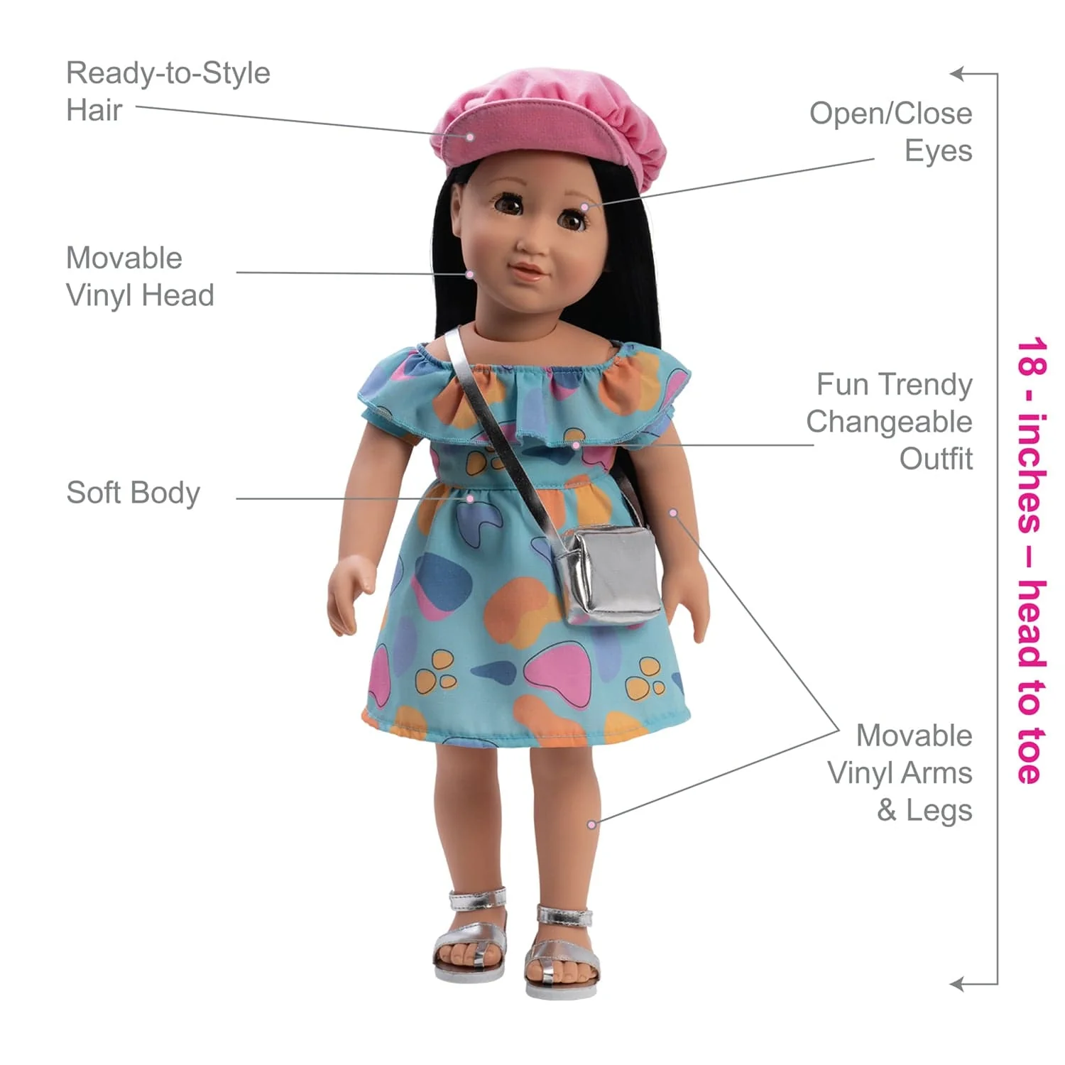 Amazing Girls 18 inch Doll Zoe The Artist - Image 4