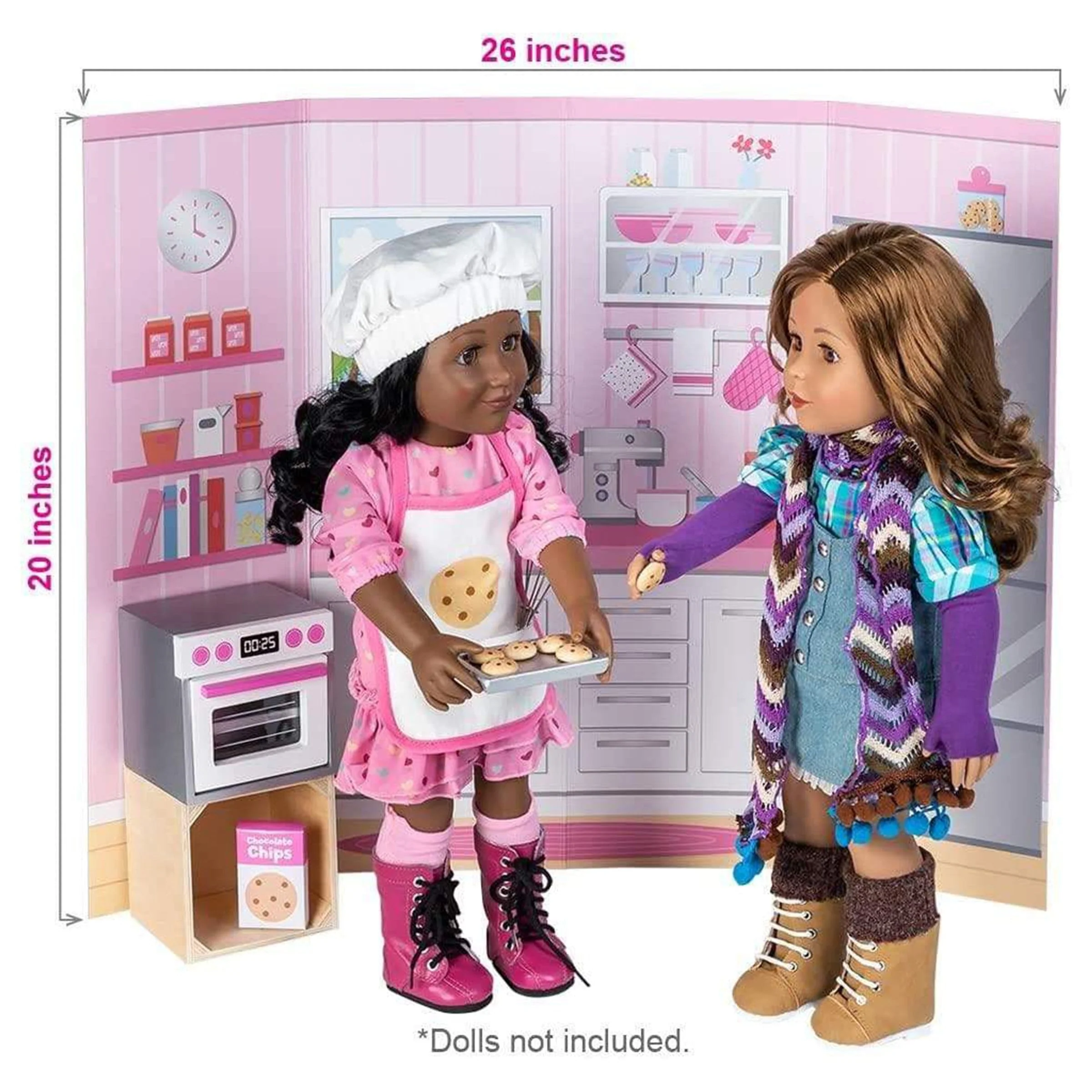 Amazing World 18 inch Doll Accessories Love To Bake Wooden Play Set - 20 Pieces (Amazon Exclusive) - Image 3