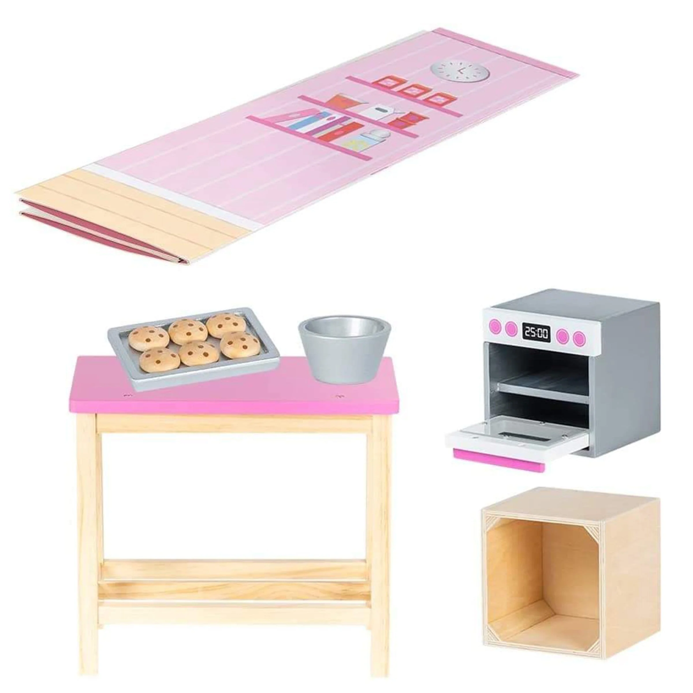 Amazing World 18 inch Doll Accessories Love To Bake Wooden Play Set - 20 Pieces (Amazon Exclusive) - Image 5