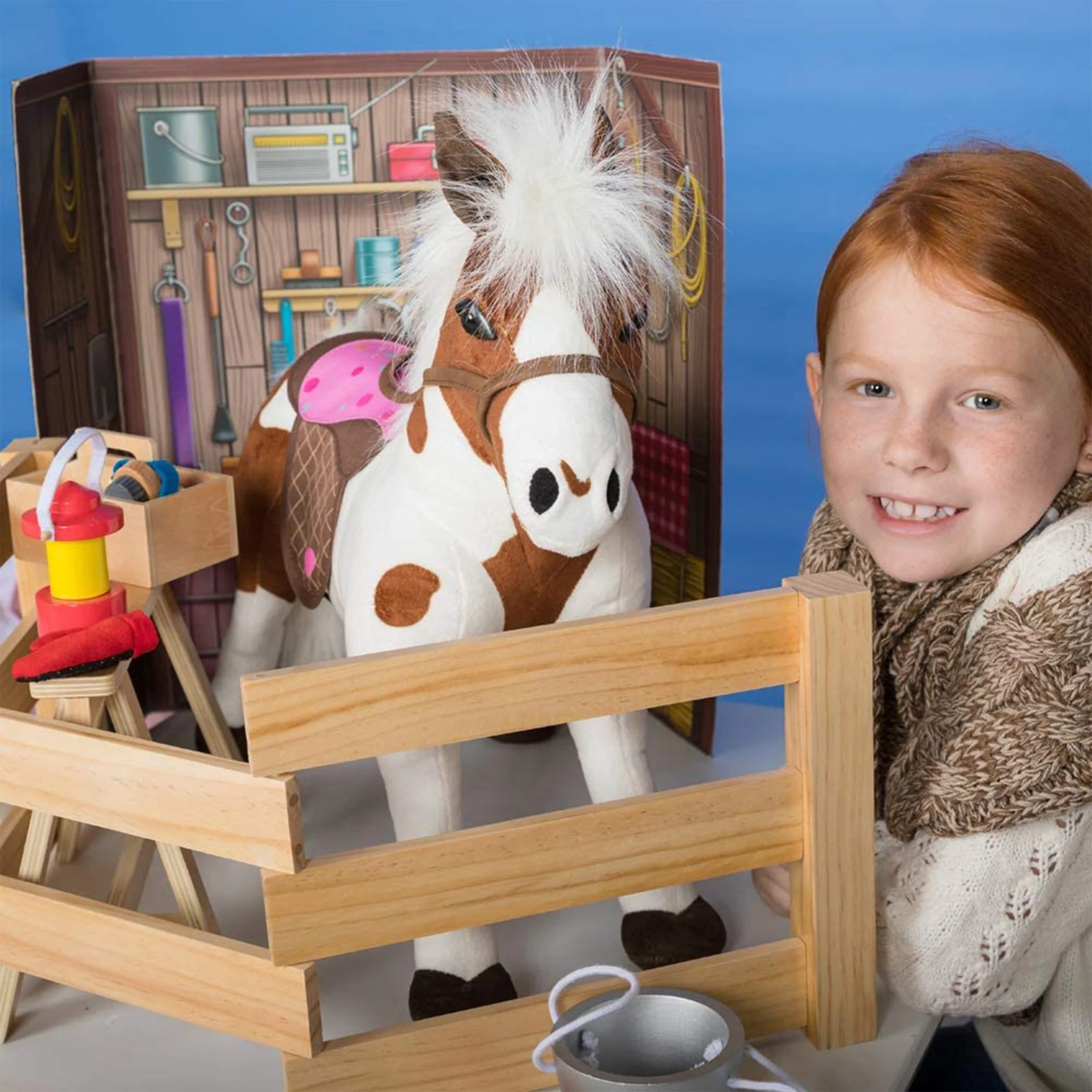 Amazing World 18 inch Doll Accessories Plush Horse with 1 Sound Effect - 15 Pieces (Amazon Exclusive) - Image 2