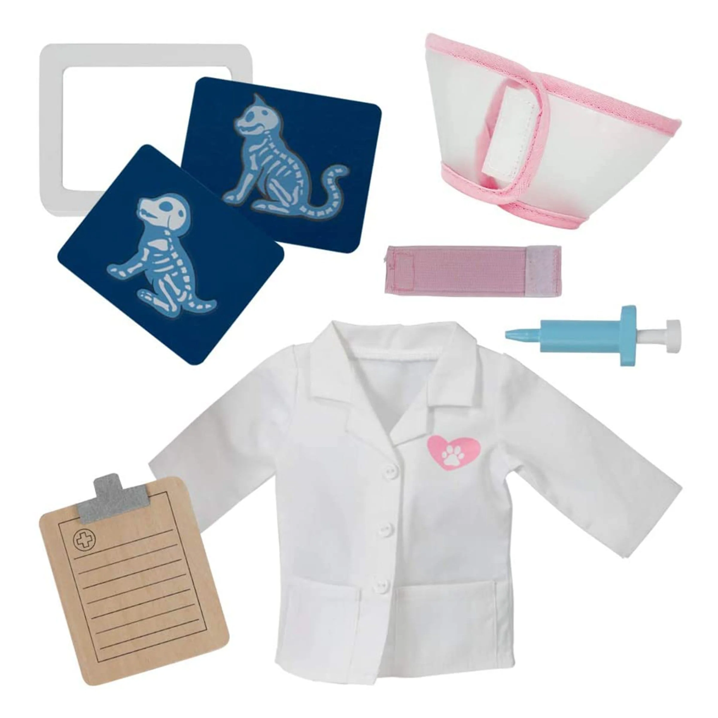Amazing World 18 inch Doll Accessories Veterinary Clinic Wooden Play Set – 17 Pieces (Amazon Exclusive) - Image 3