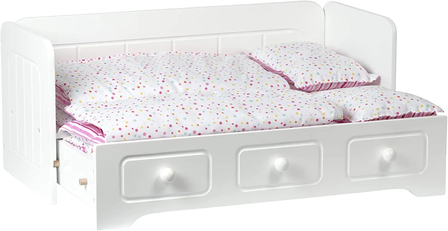 Amazing World 18 inch Doll Bed Trundle Bed with Bedding (Amazon Exclusive)