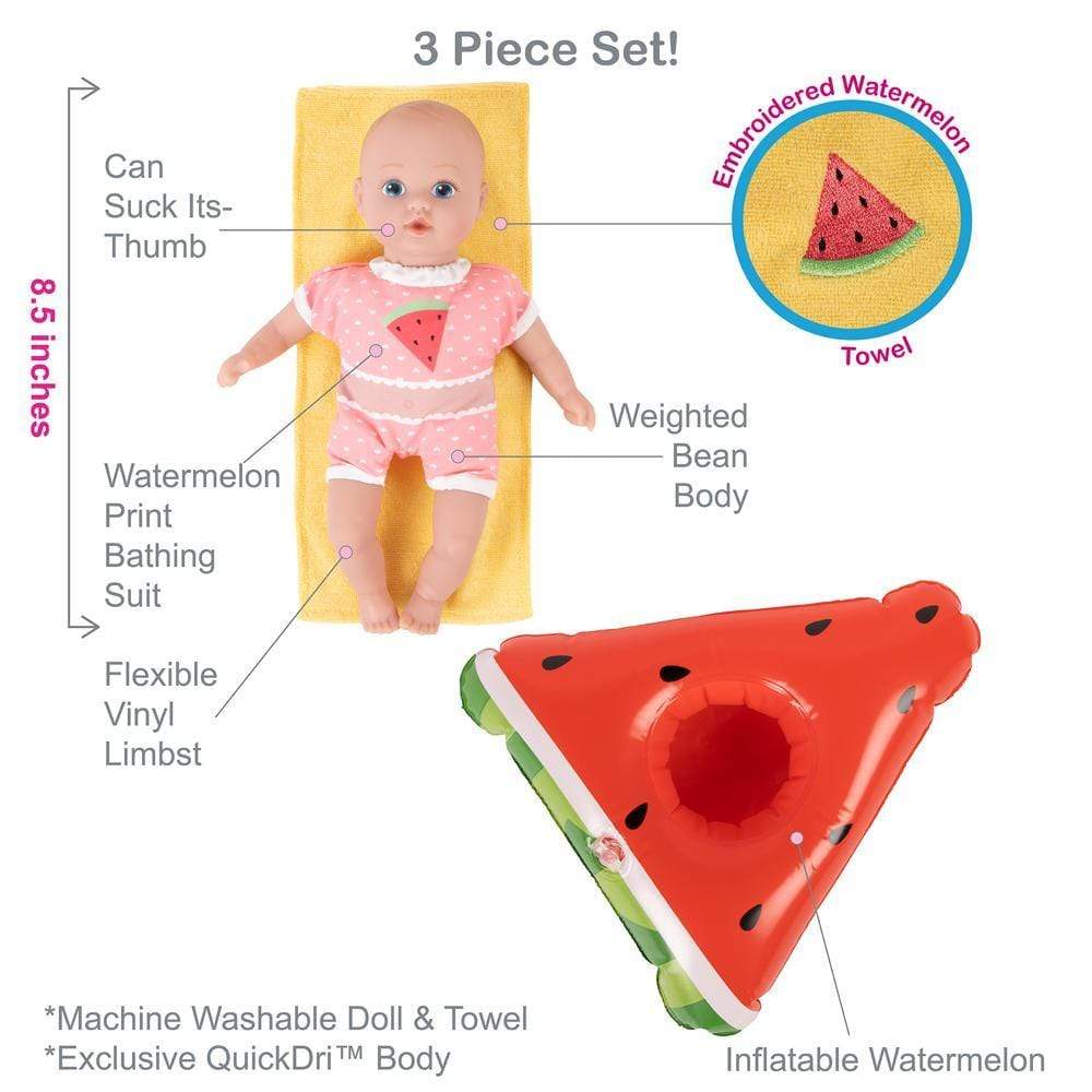 Adora SplashTime Baby Doll, Doll Clothes & Accessories Set - Fresh Watermelon - Image 5