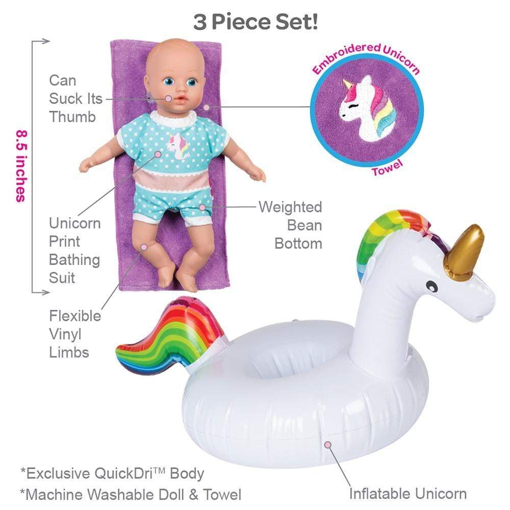 Adora SplashTime Baby Doll, Doll Clothes & Accessories Set - Magical Unicorn - Image 3
