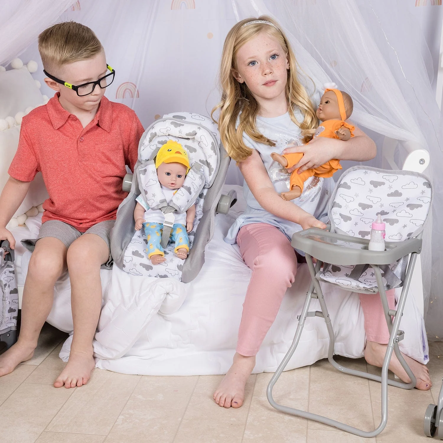Adora Baby Doll High Chair - Twinkle Stars - Image 3