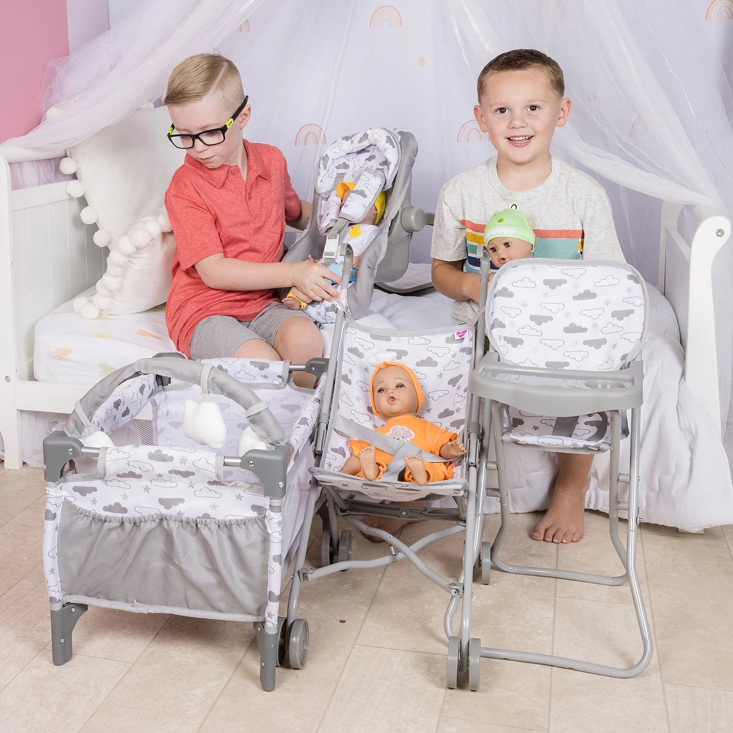Adora Baby Doll High Chair - Twinkle Stars - Image 7
