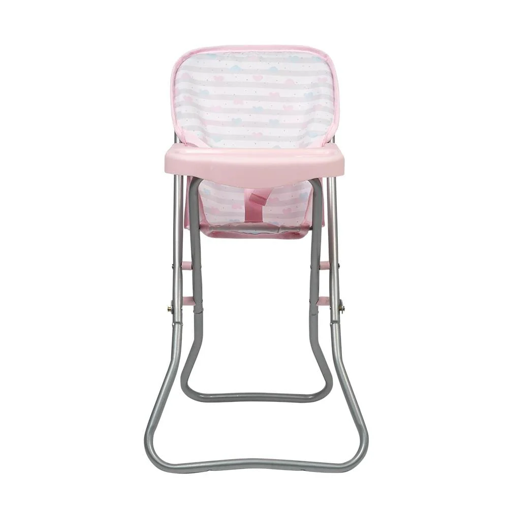 Adora Baby Doll High Chair - Pastel Pink Hearts - Image 7