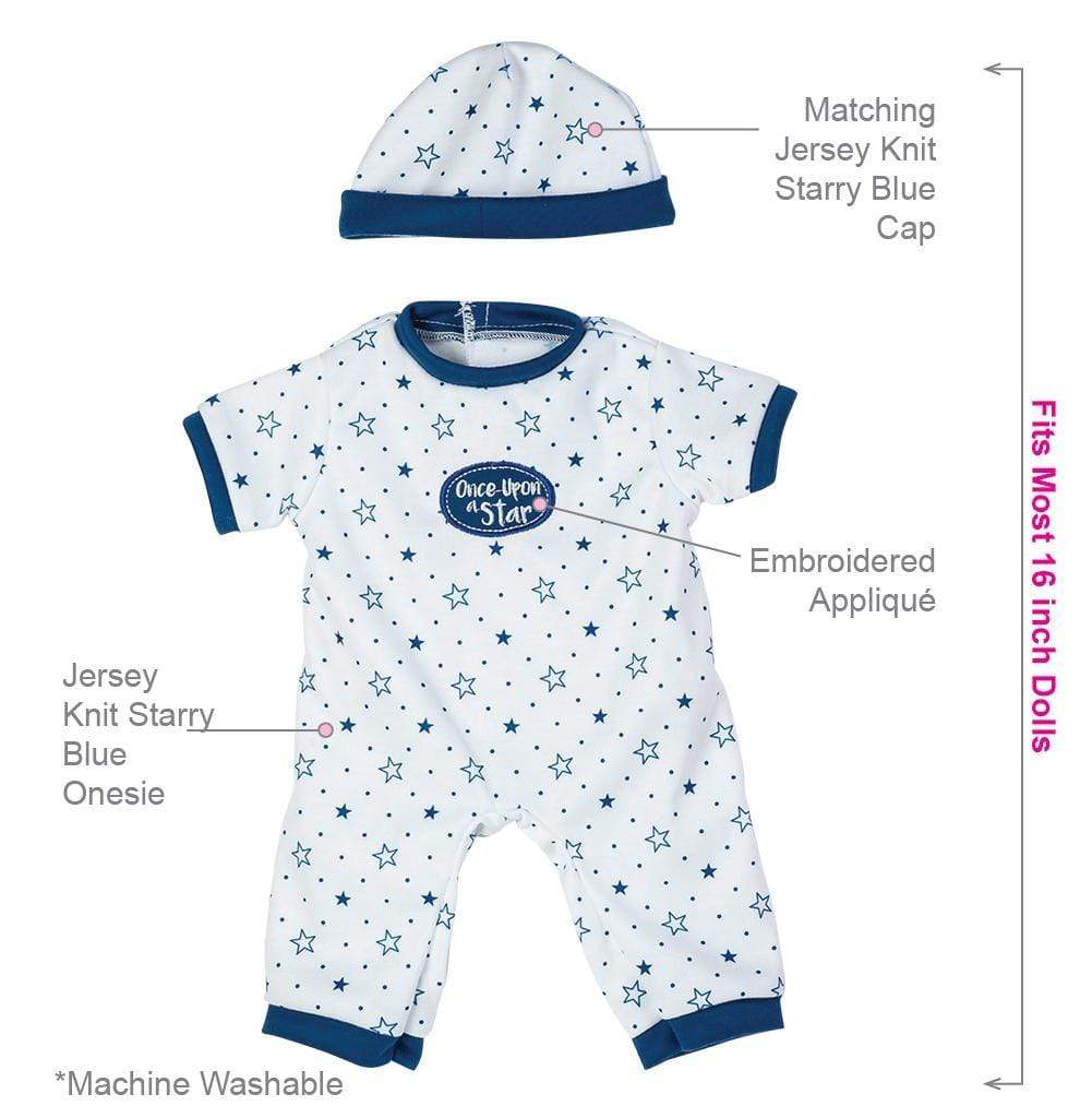 Adora Adoption Fashion "Once Upon a Star." Baby Doll Clothes Set for 16” Dolls - Image 5