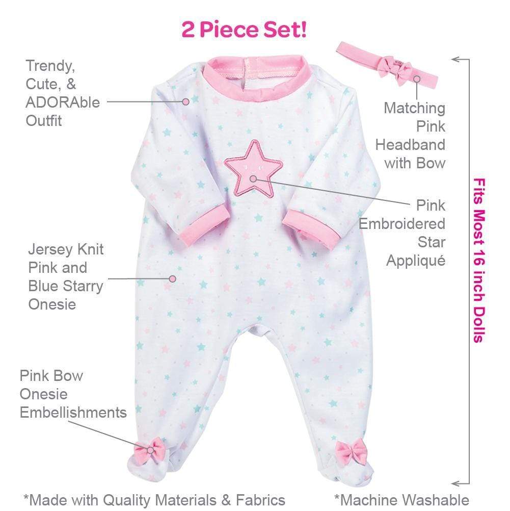 Adora Adoption Fashion "Shining Star." Baby Doll Clothes Set for 16” Dolls - Image 4