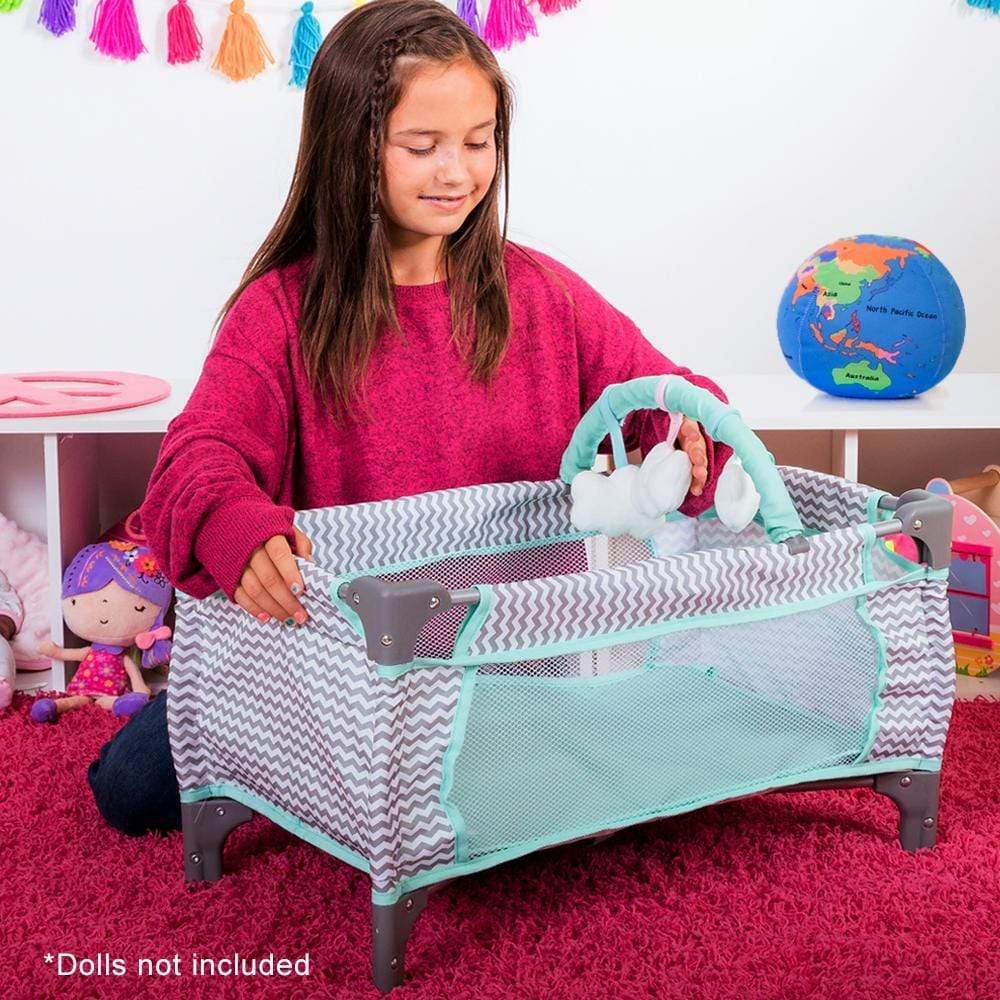 Adora Baby Doll Deluxe Pack-N-Play & Changing Table Set - Zig Zag - Image 12