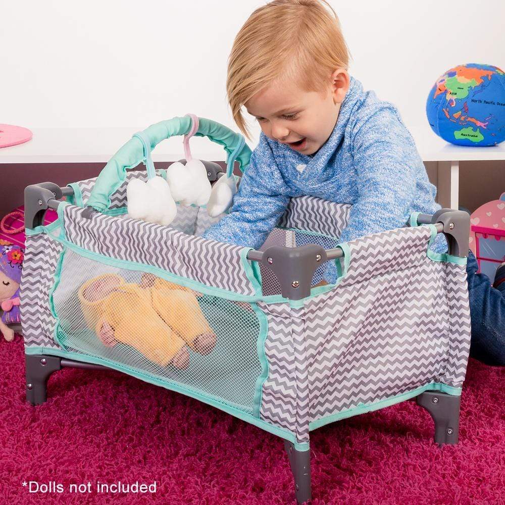 Adora Baby Doll Deluxe Pack-N-Play & Changing Table Set - Zig Zag - Image 13