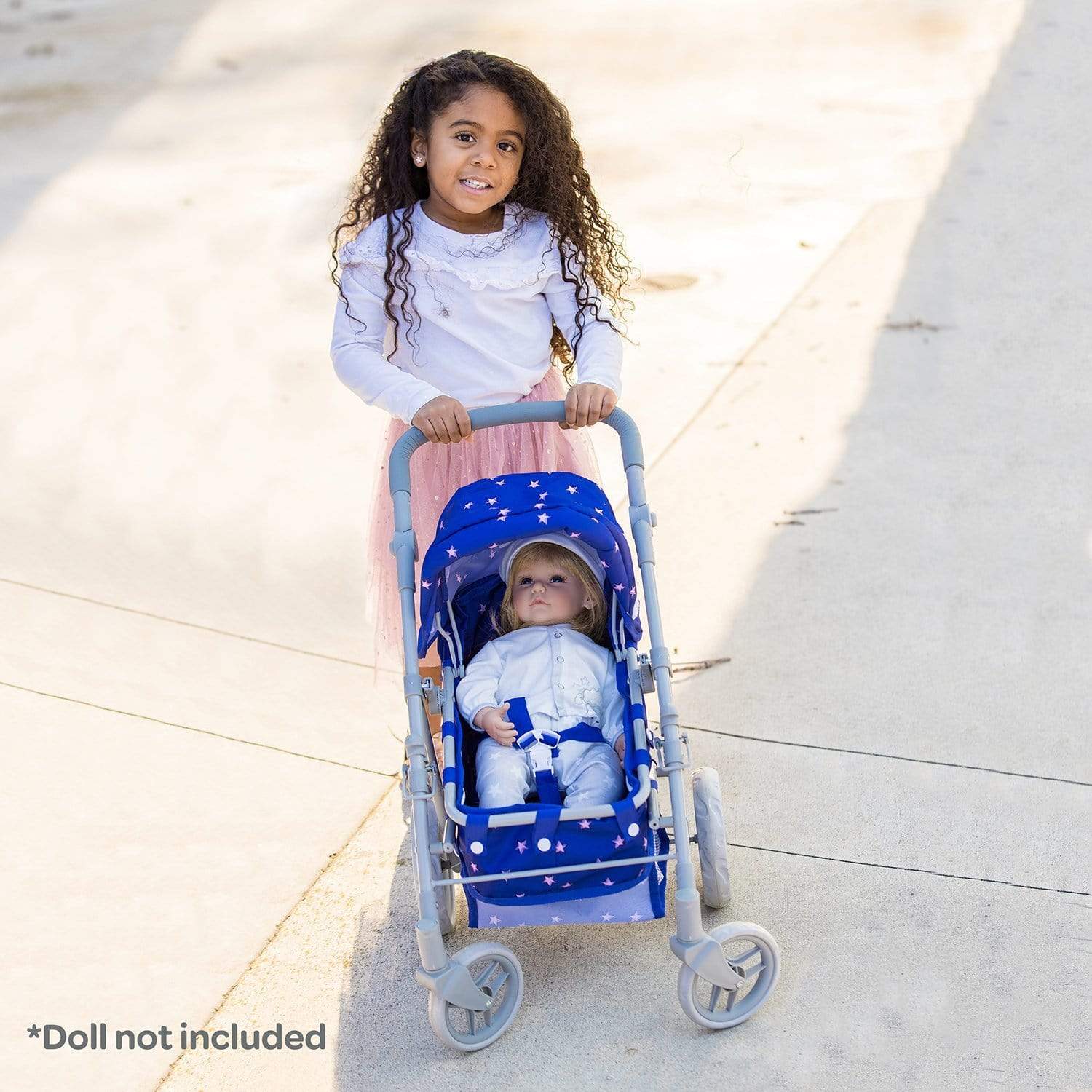 Adora 2-in-1 Convertible Baby Doll Stroller & Bassinet - Starry Night - Image 3